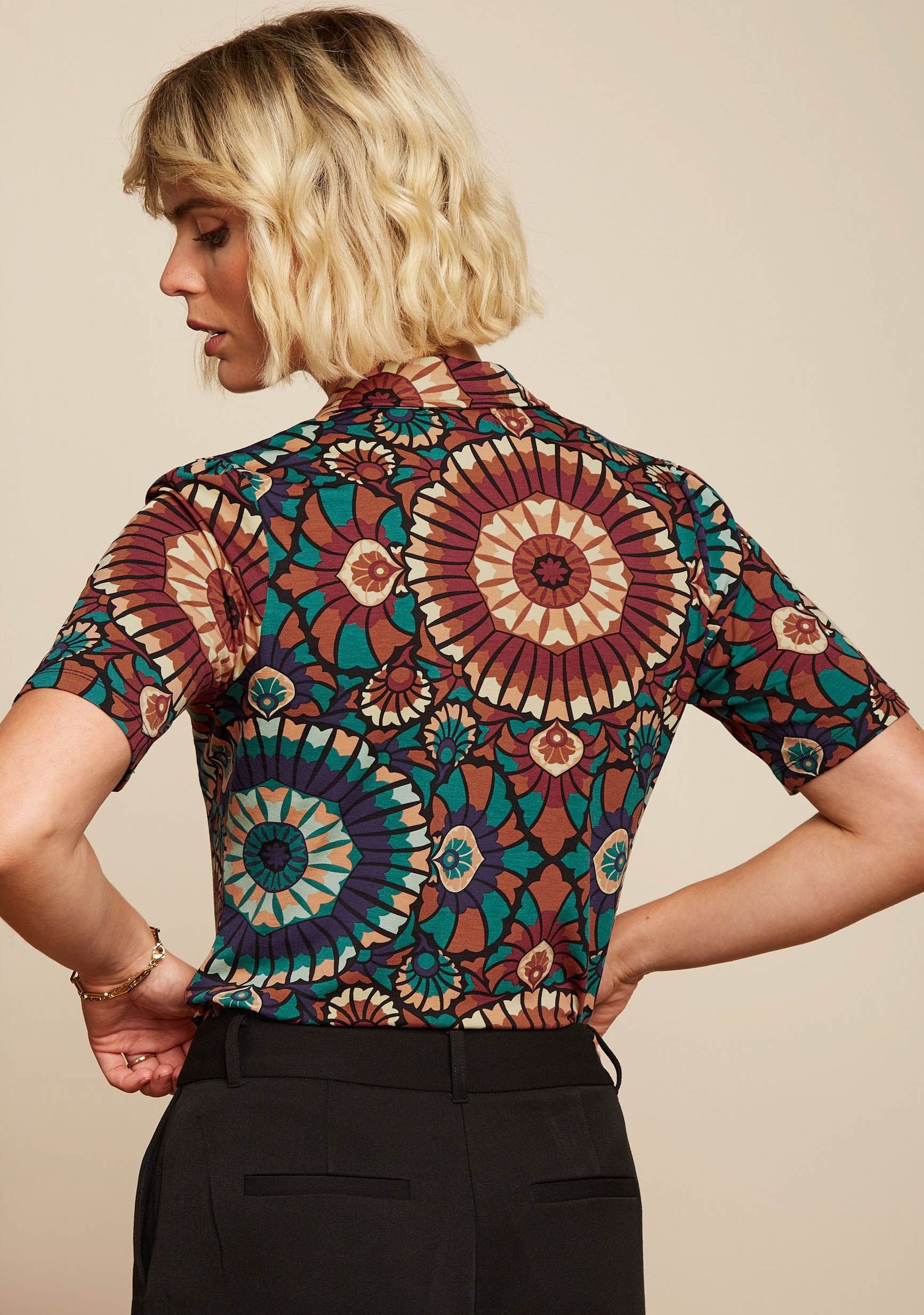 KING LOUIE BLOUSE KORTE MOUW