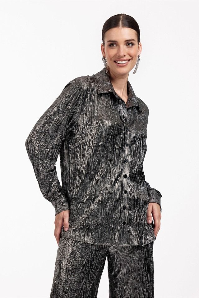 STUDIO ANNELOES BLOUSE LANGE MOUW