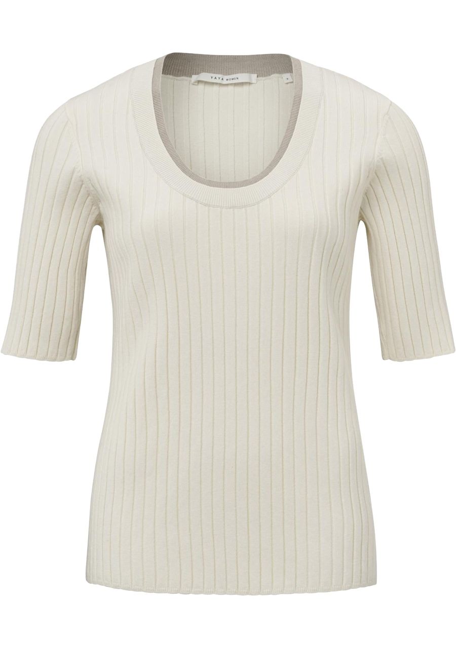 YAYA SHIRT MET KORTE MOUW
