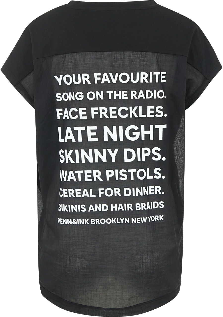 PENN & INK SHIRT MET KORTE MOUW