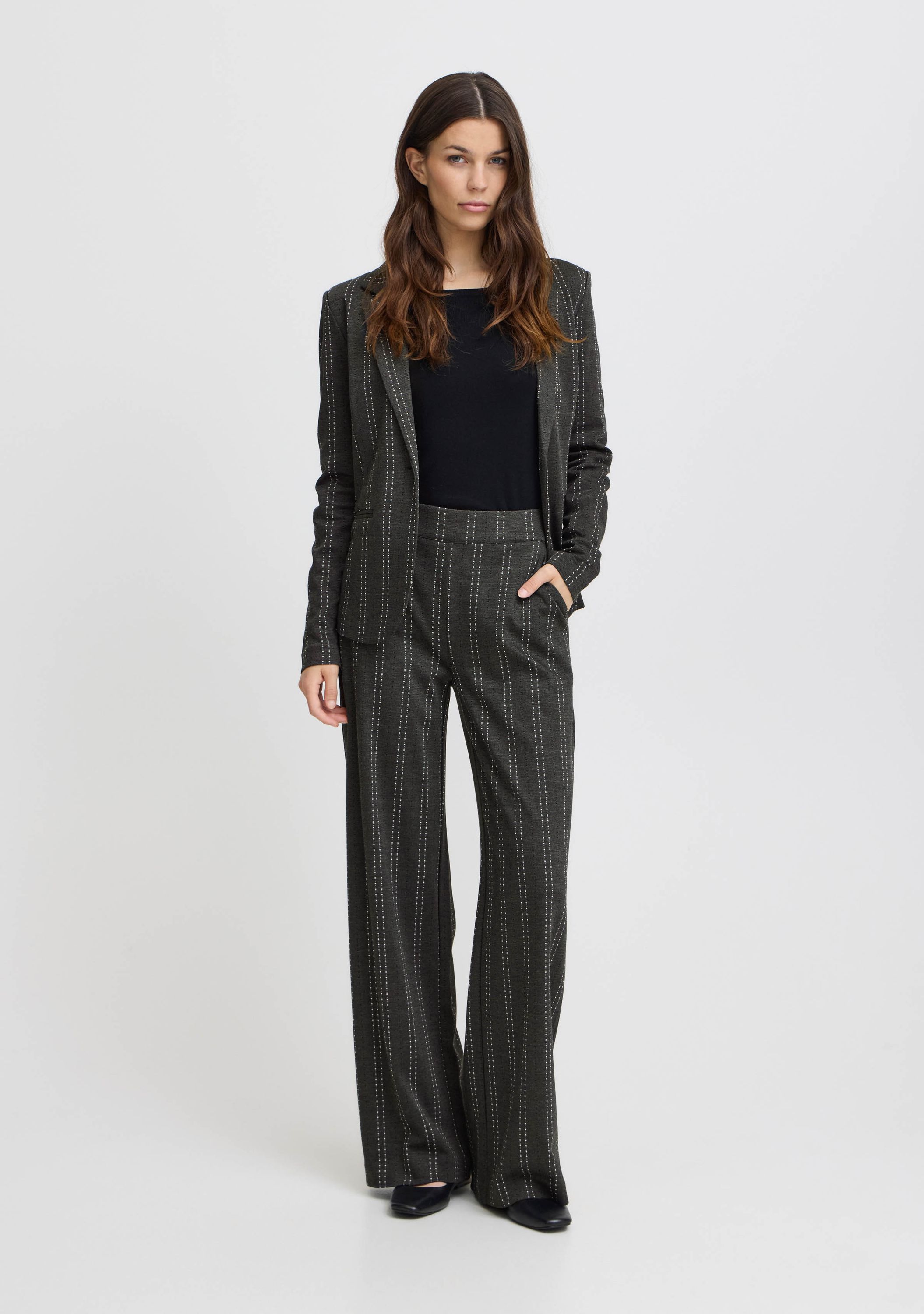 ICHI WIJDE PANTALON