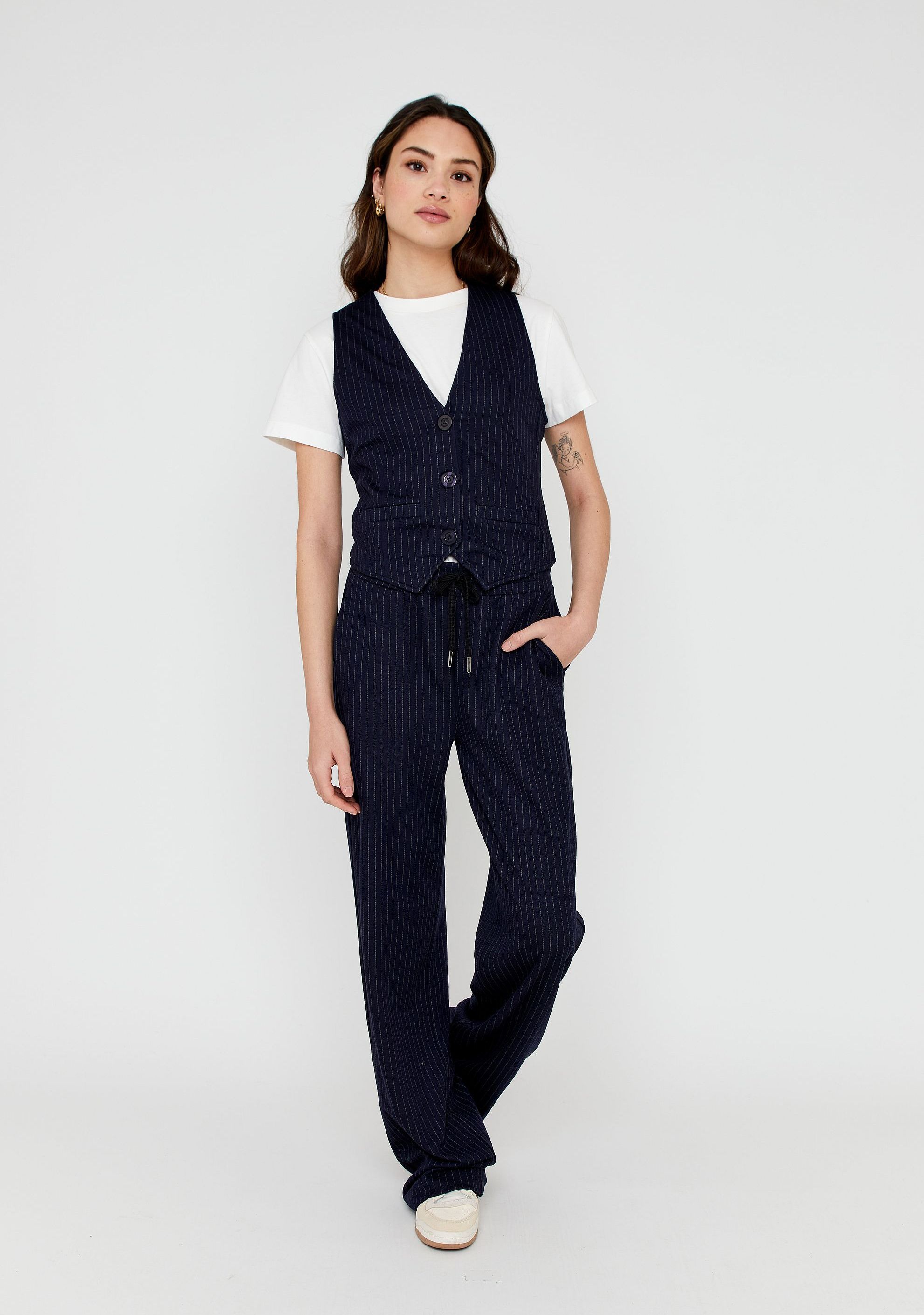 ANNA BLUE WIJDE PANTALON