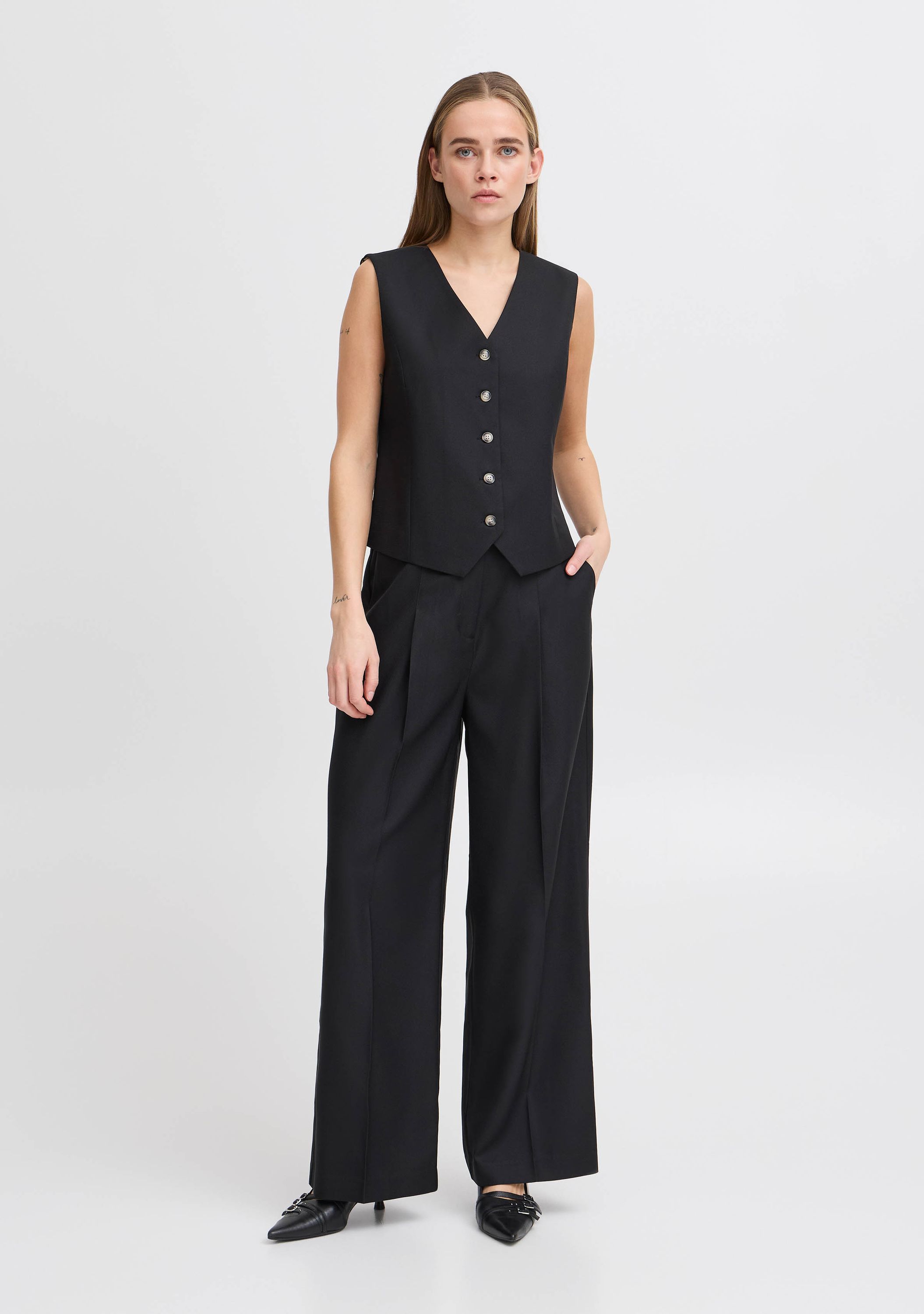 ICHI WIJDE PANTALON