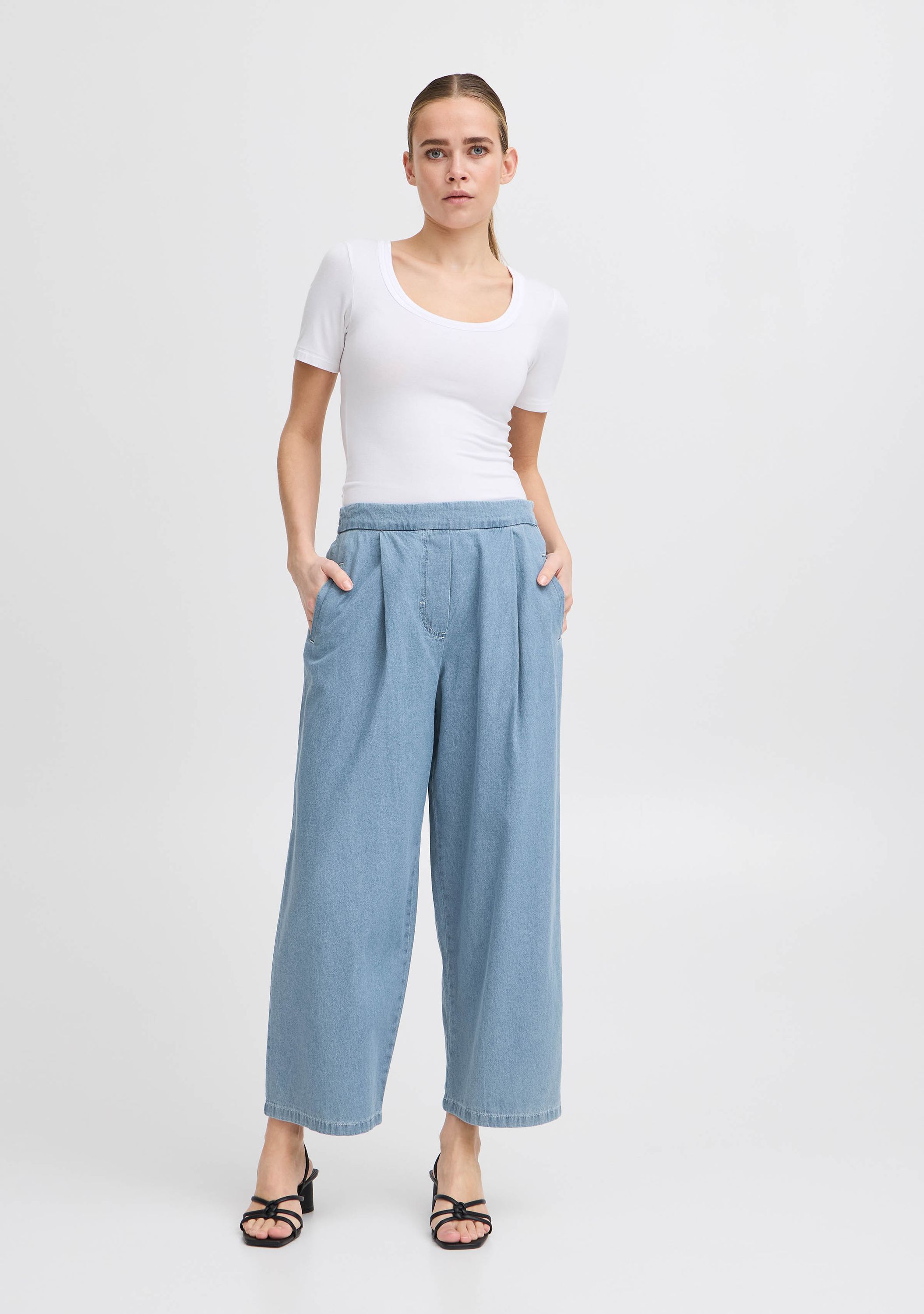 ICHI WIJDE PANTALON