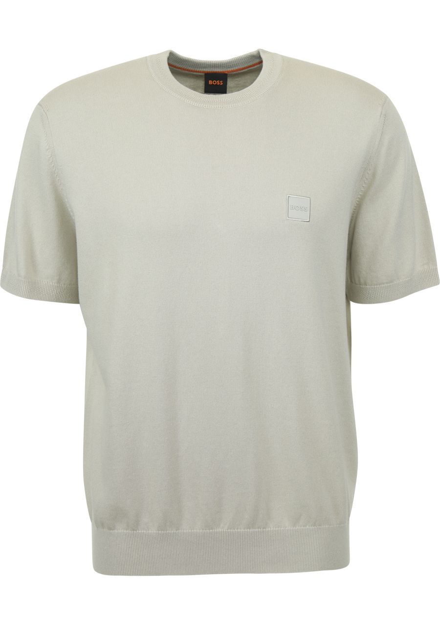 T-shirt BOSS Homme - Maille Mélange Coton & Cachemire - Coupe Décontractée - Manches Courtes - 2
