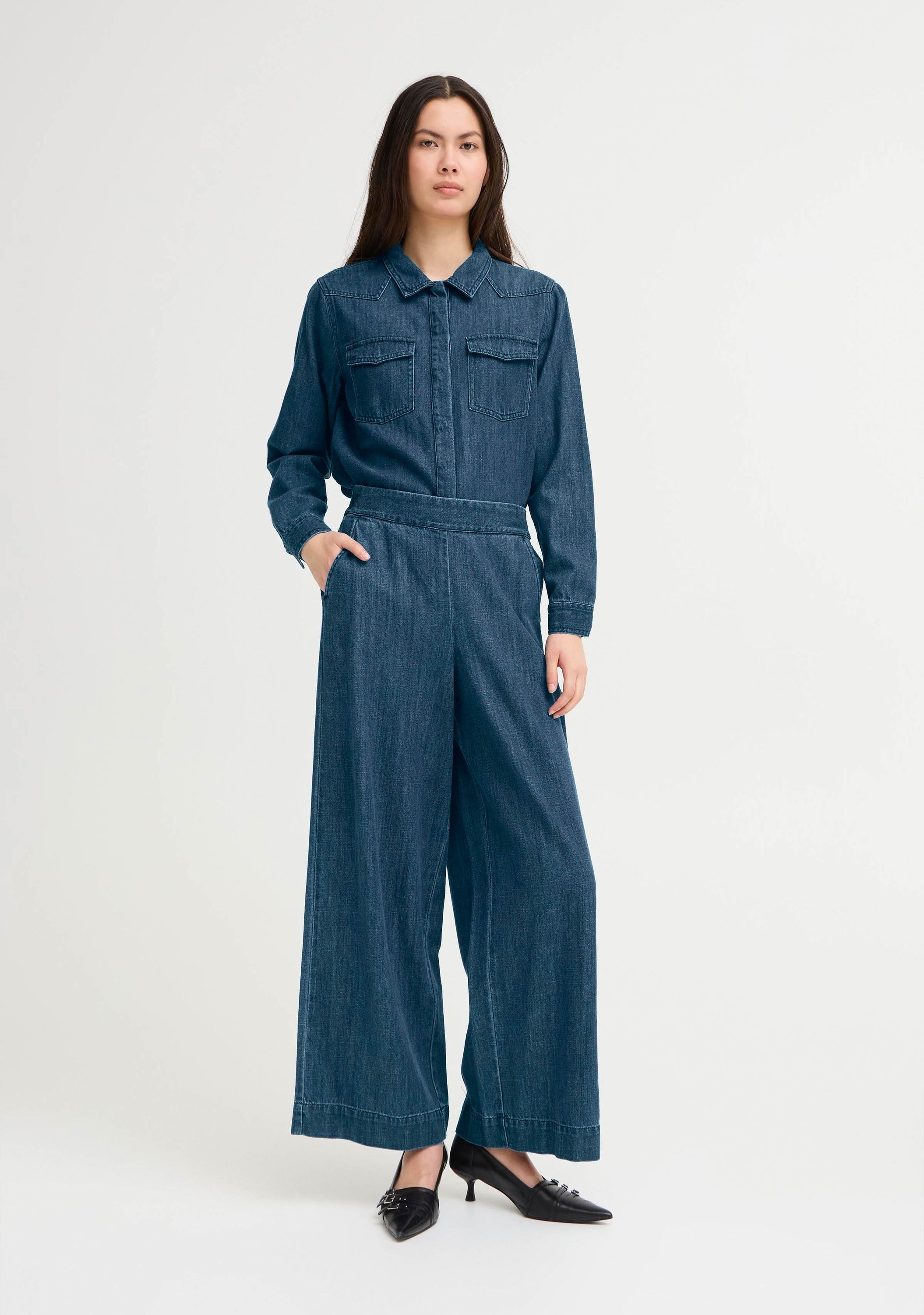 ICHI WIJDE PANTALON