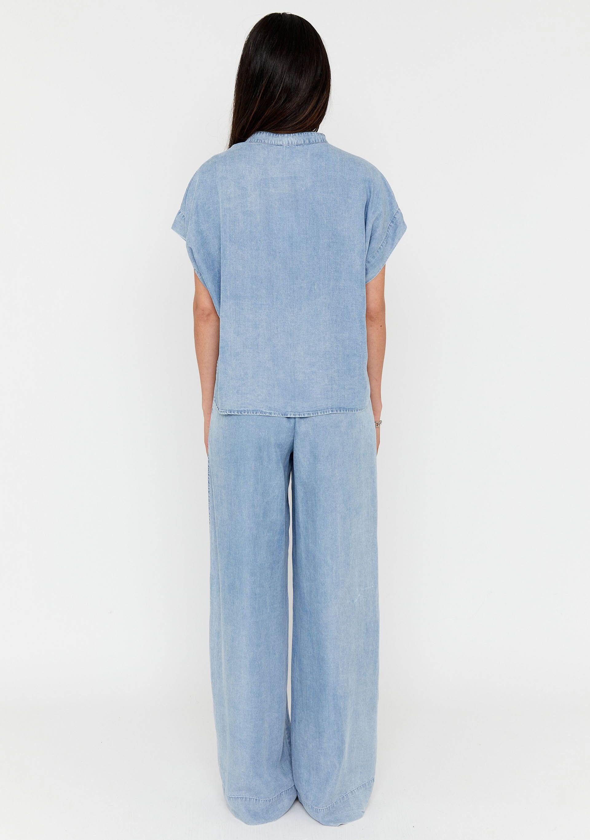 ANNA BLUE WIJDE PANTALON