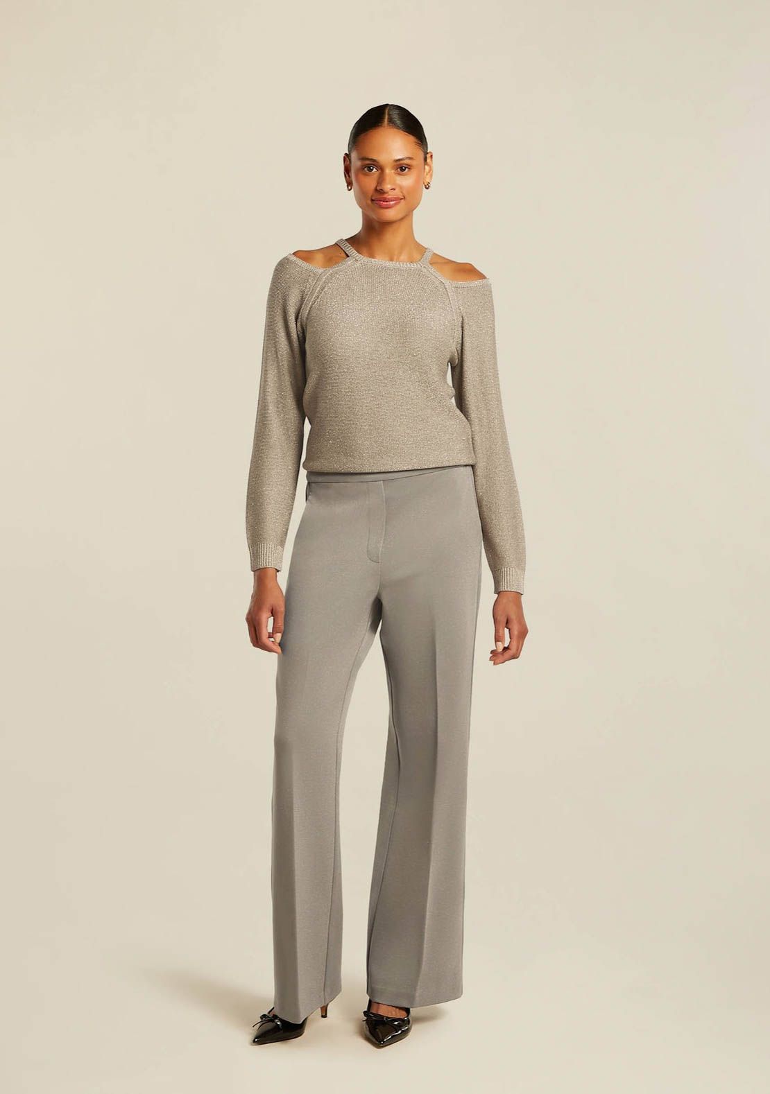 BEAUMONT WIJDE PANTALON