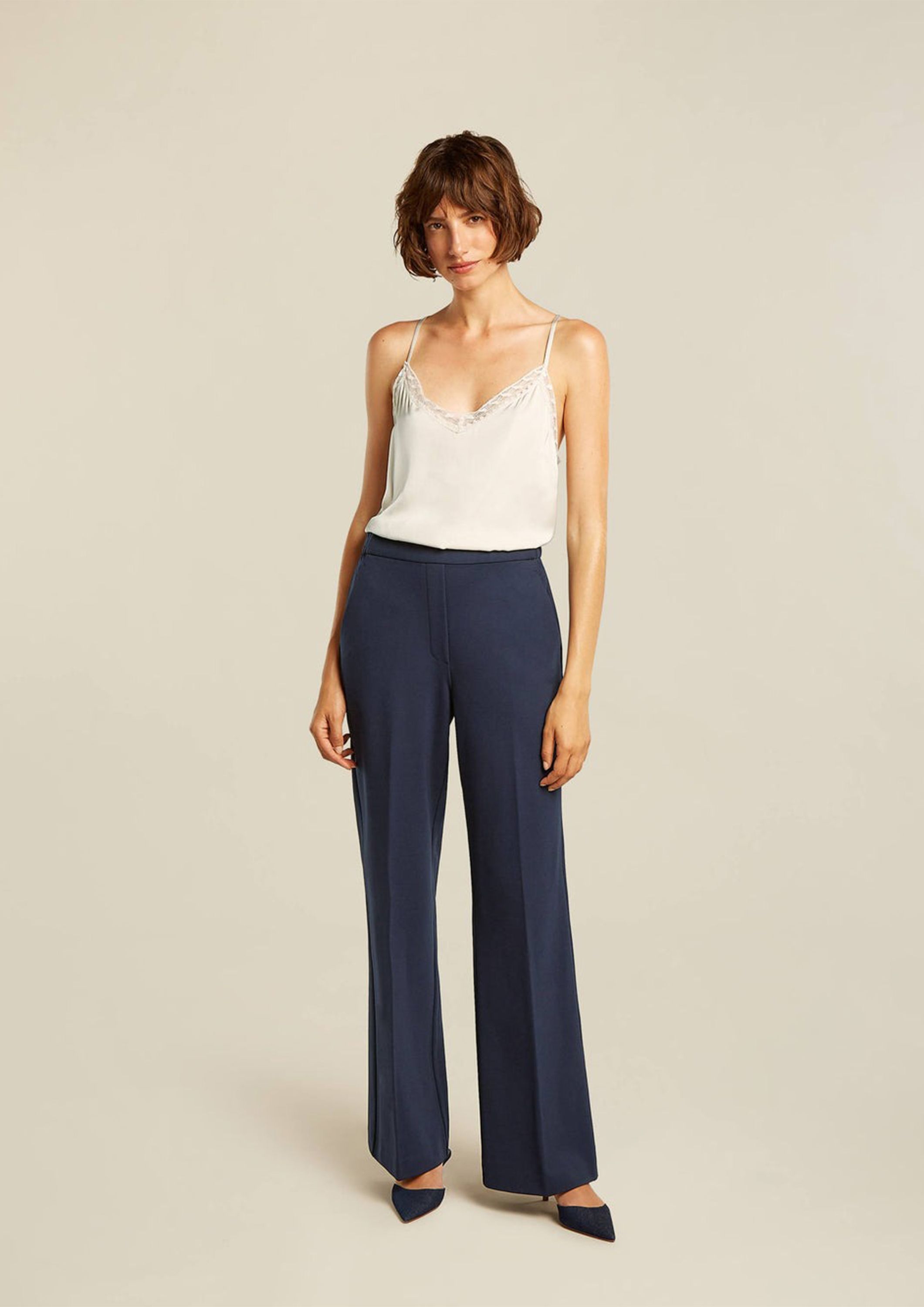 BEAUMONT WIJDE PANTALON