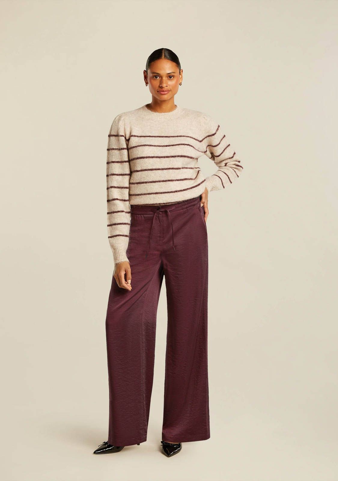 BEAUMONT WIJDE PANTALON
