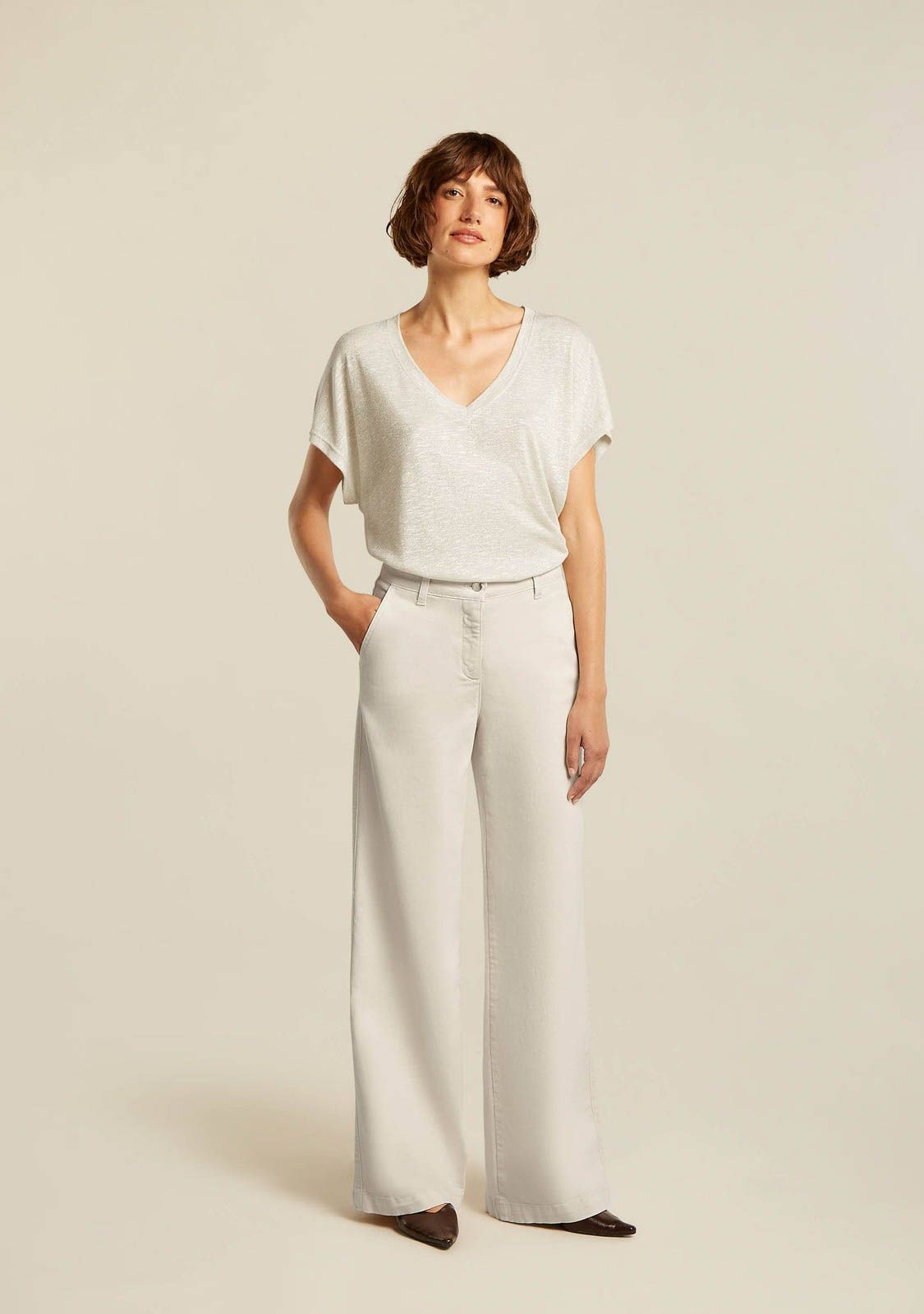 BEAUMONT WIJDE PANTALON