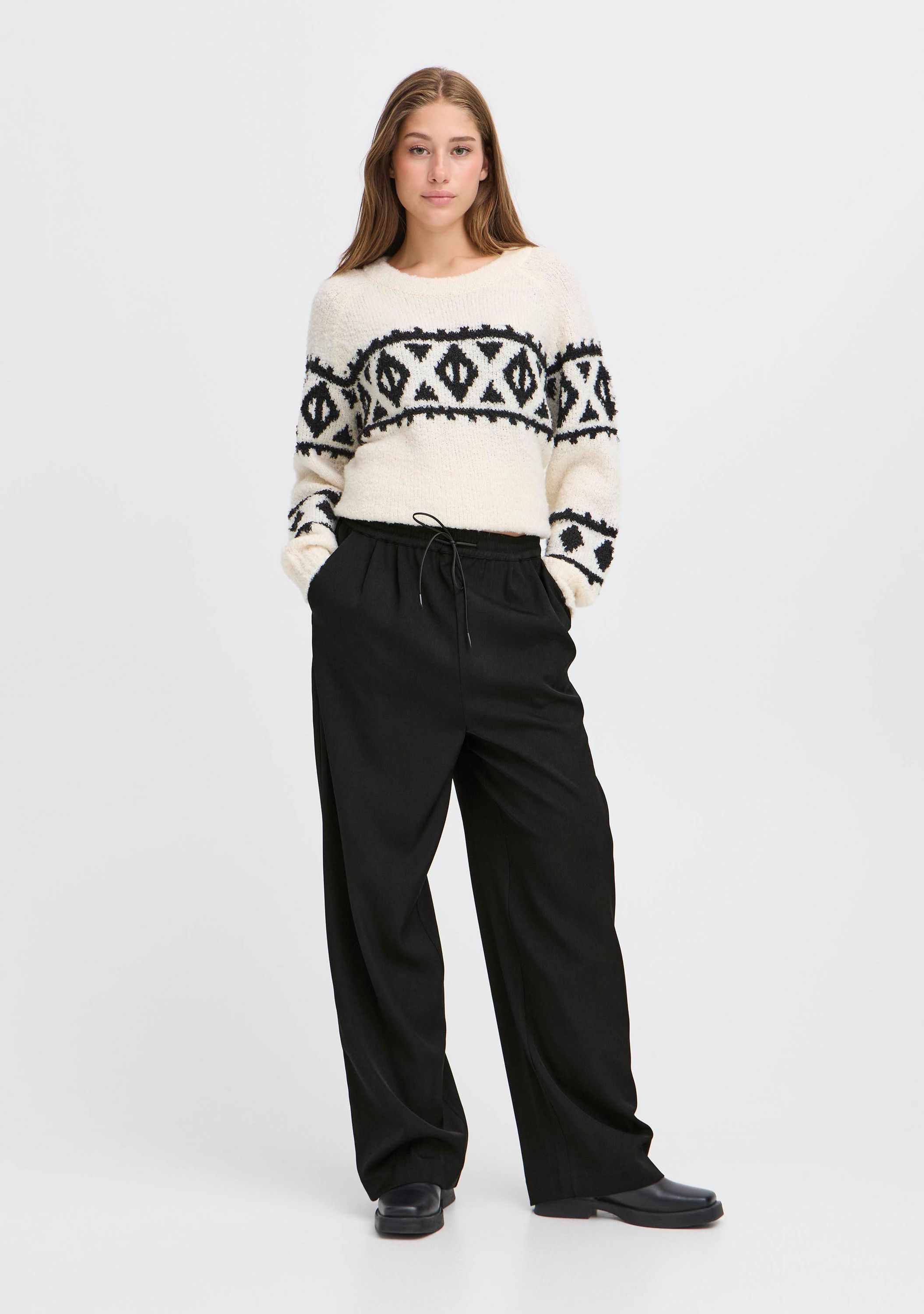 ICHI WIJDE PANTALON