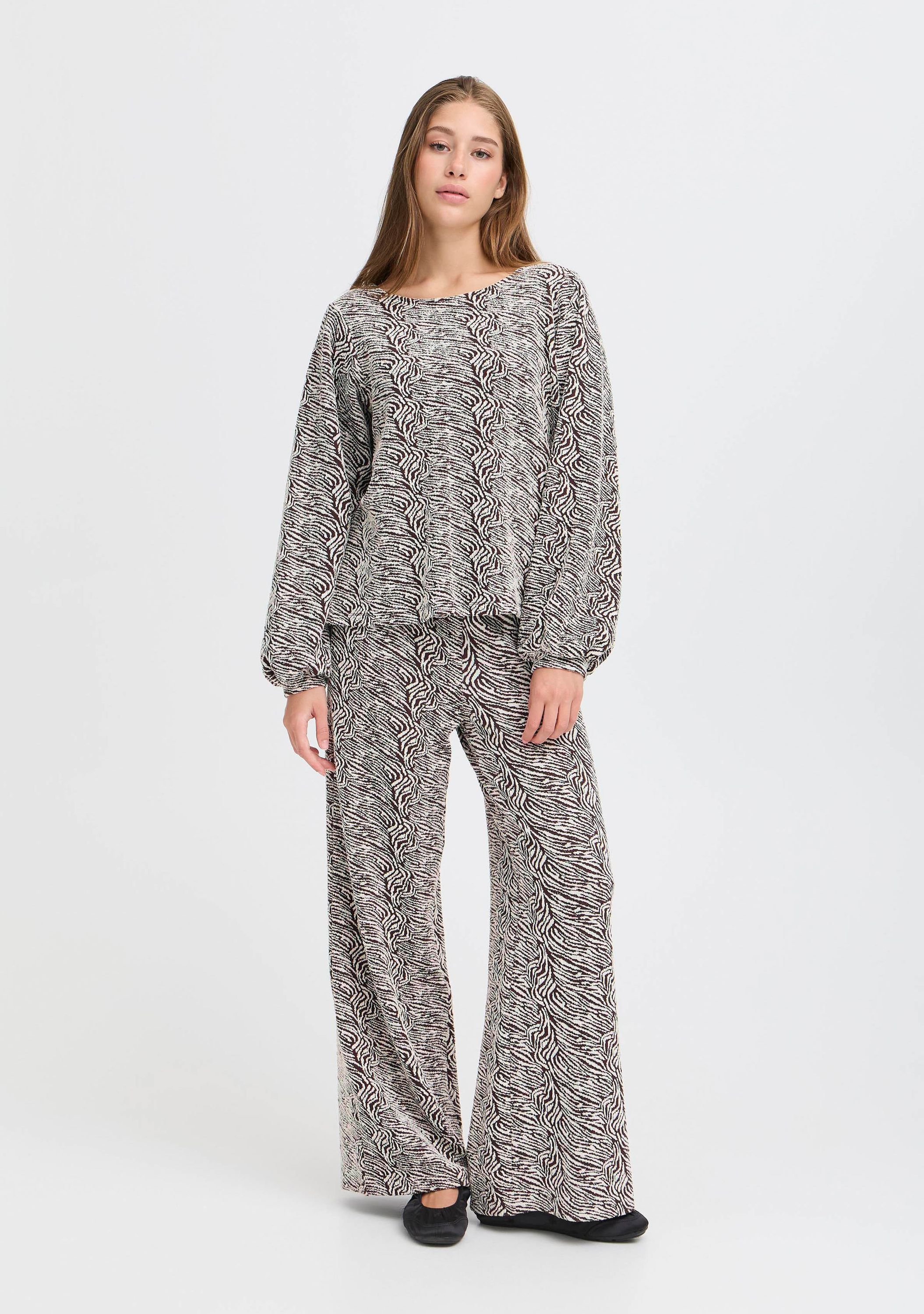 ICHI WIJDE PANTALON