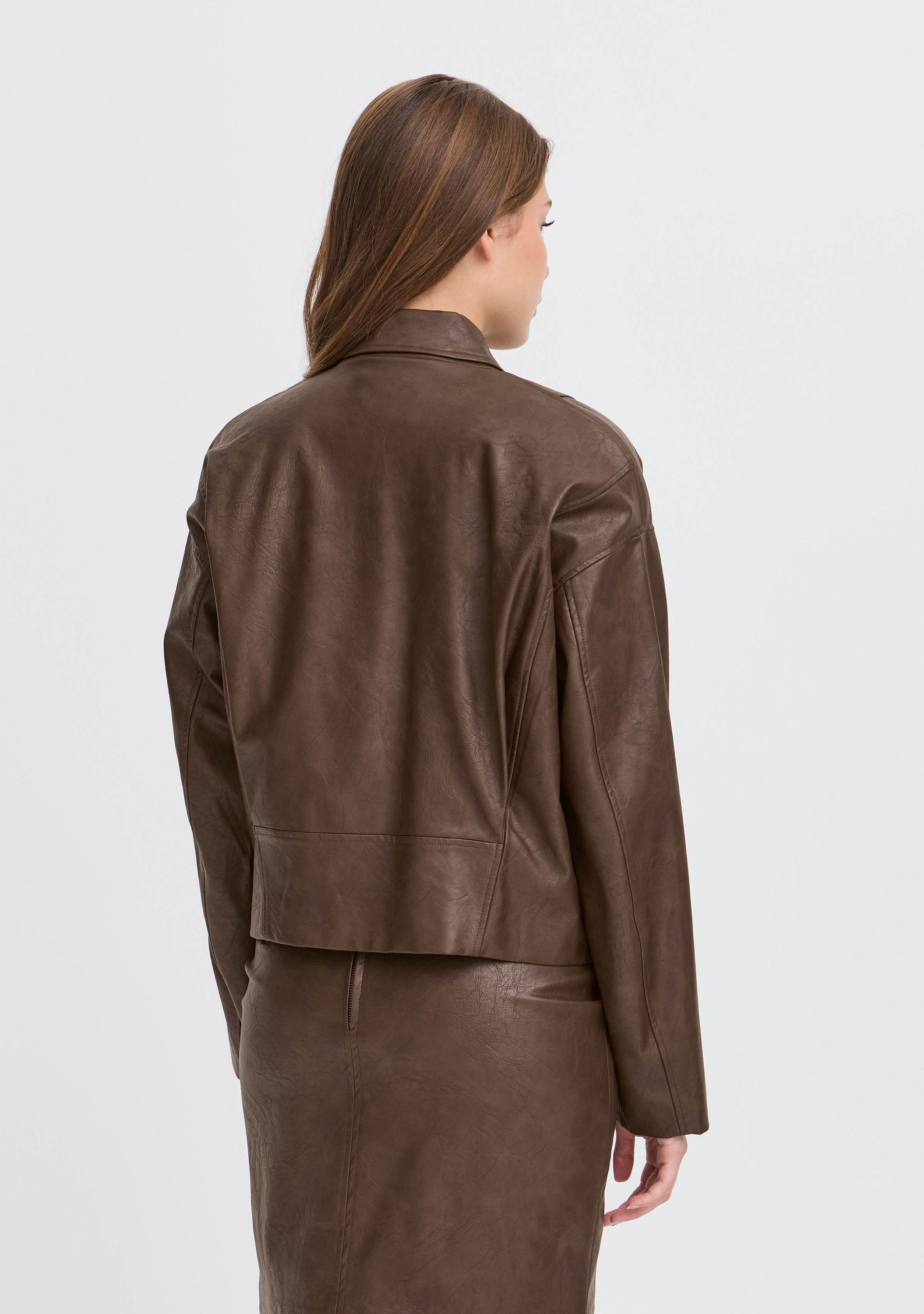 ICHI LEER/SUEDE JACK