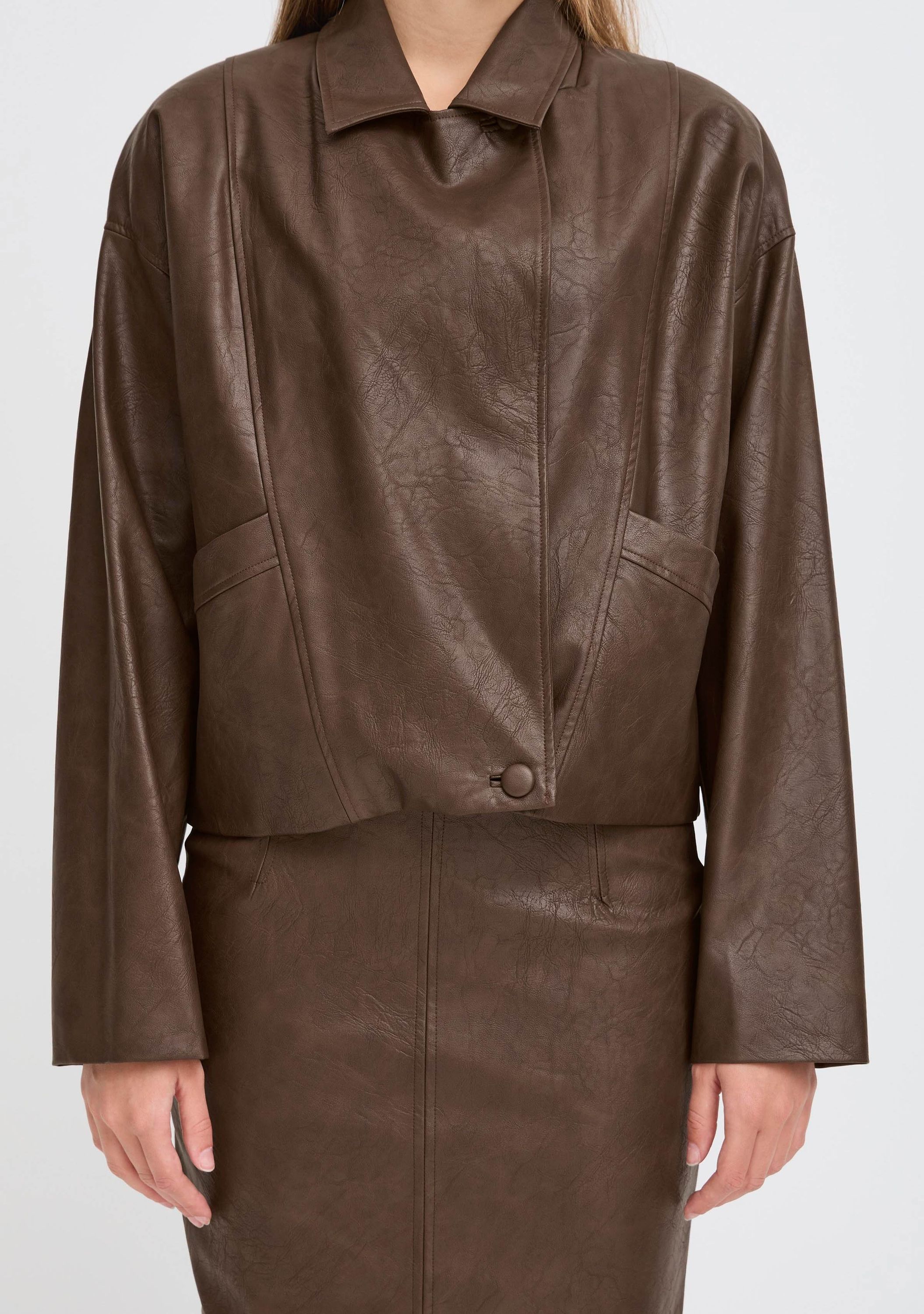 ICHI LEER/SUEDE JACK