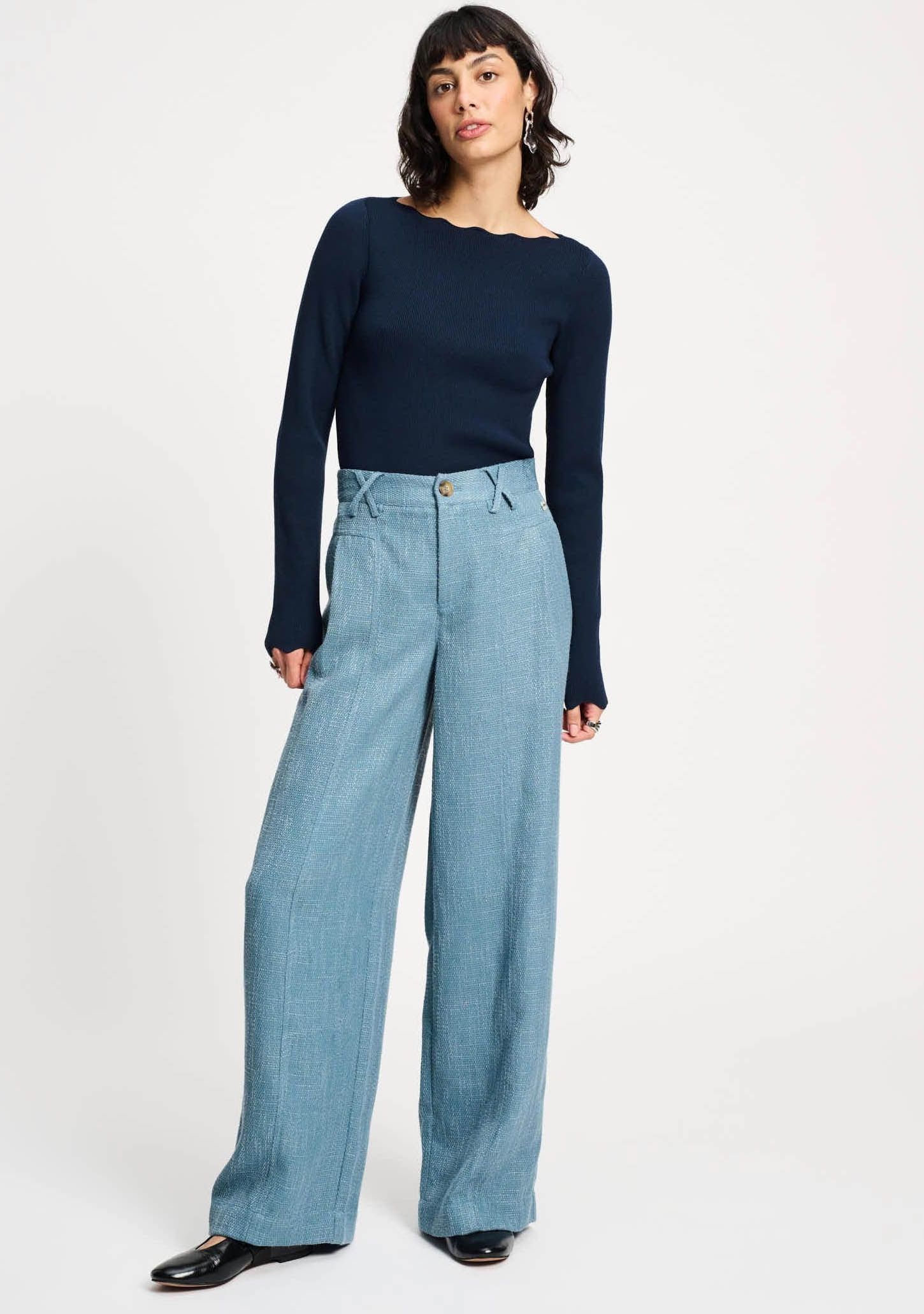 POM AMSTERDAM WIJDE PANTALON