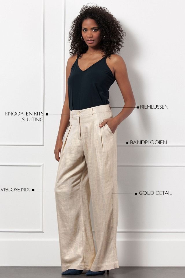 STUDIO ANNELOES WIJDE PANTALON