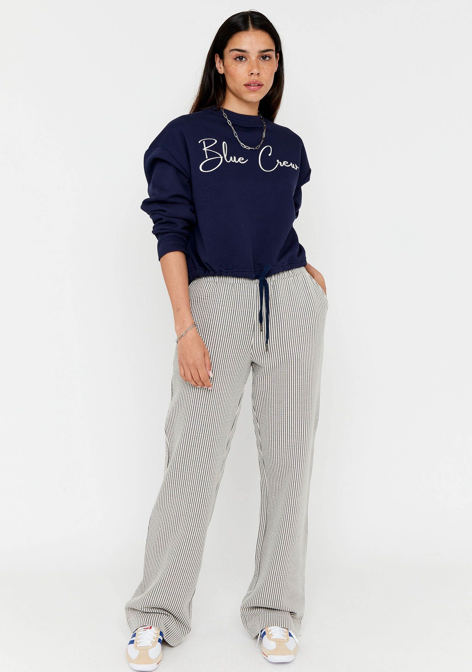 ANNA BLUE WIJDE PANTALON
