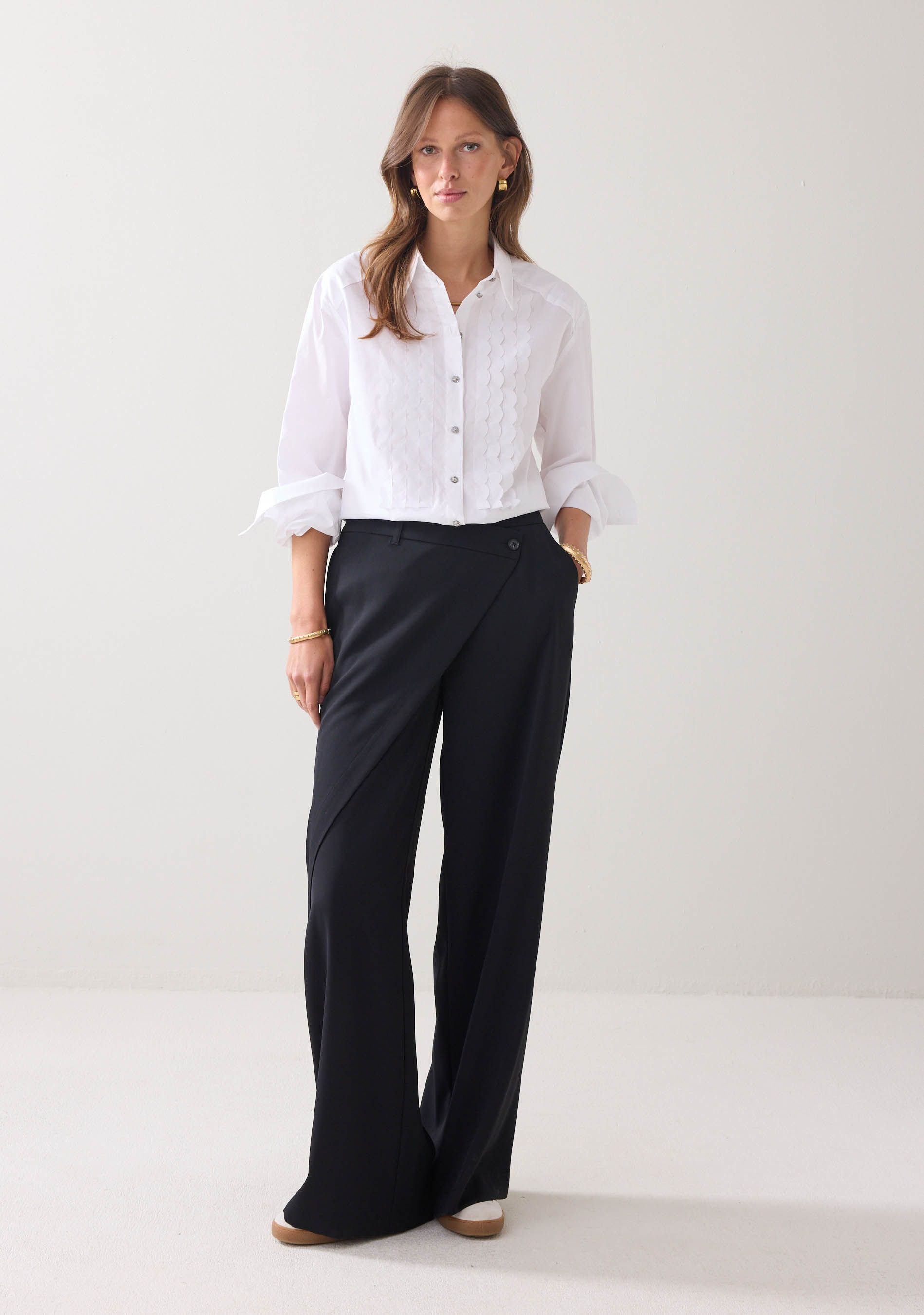 SUMMUM WIJDE PANTALON