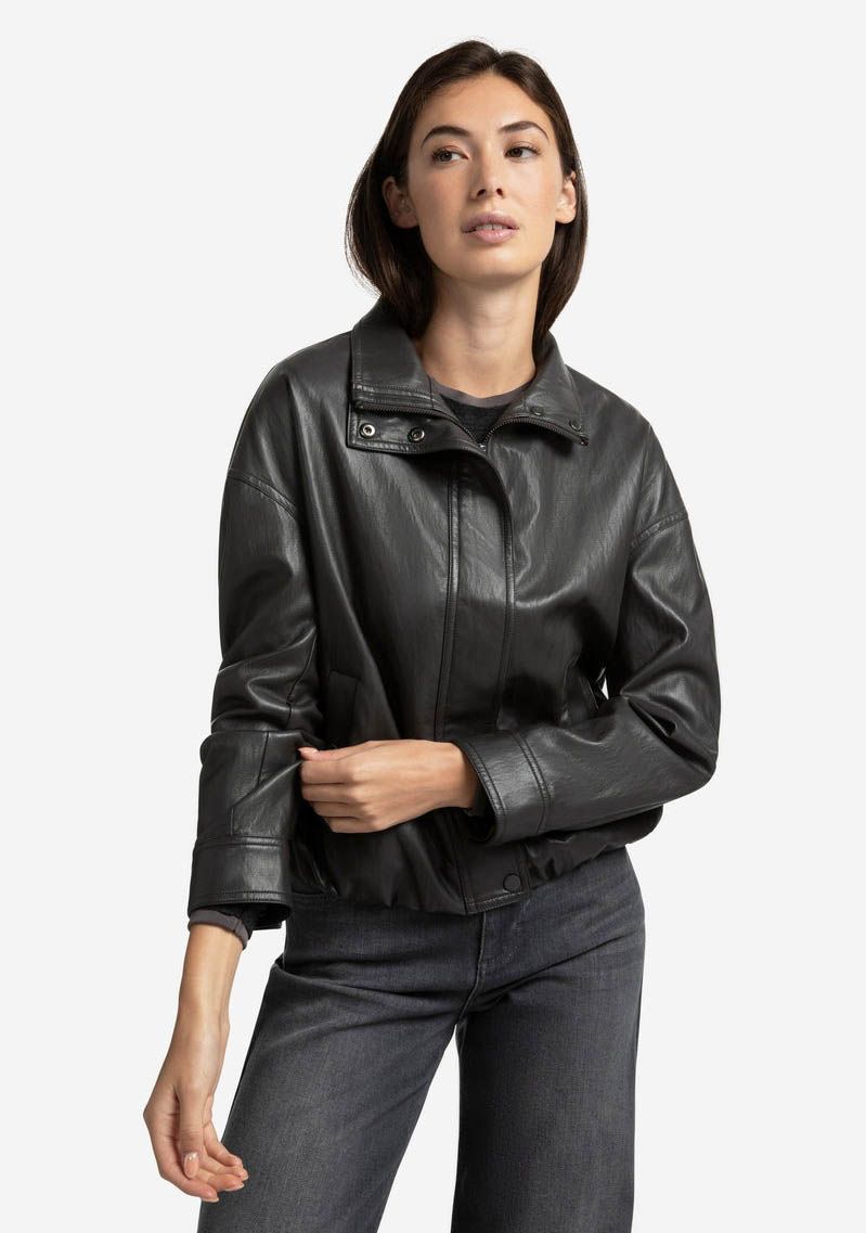 YAYA LEER/SUEDE JACK