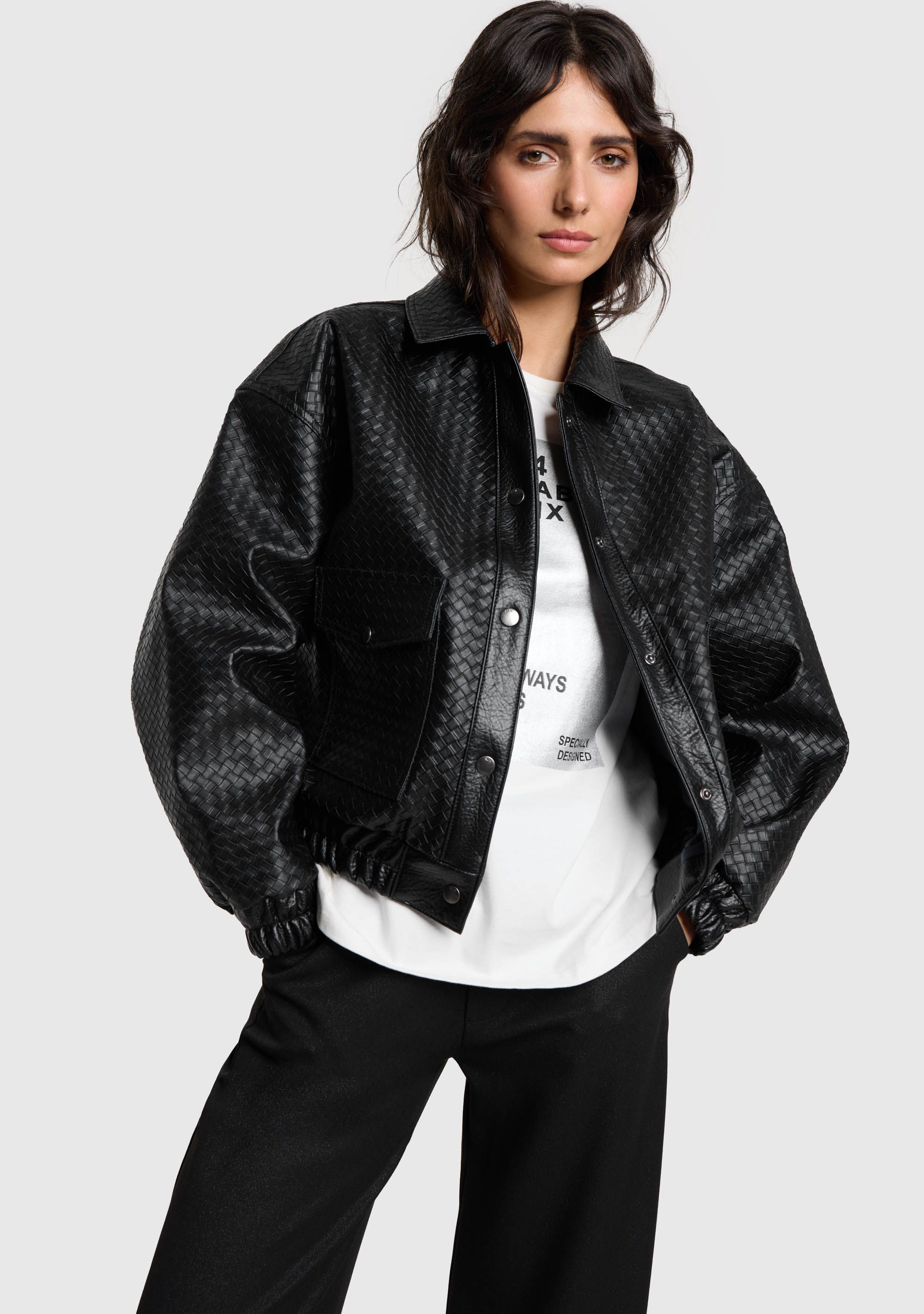 ALIX THE LABEL LEER/SUEDE JACK