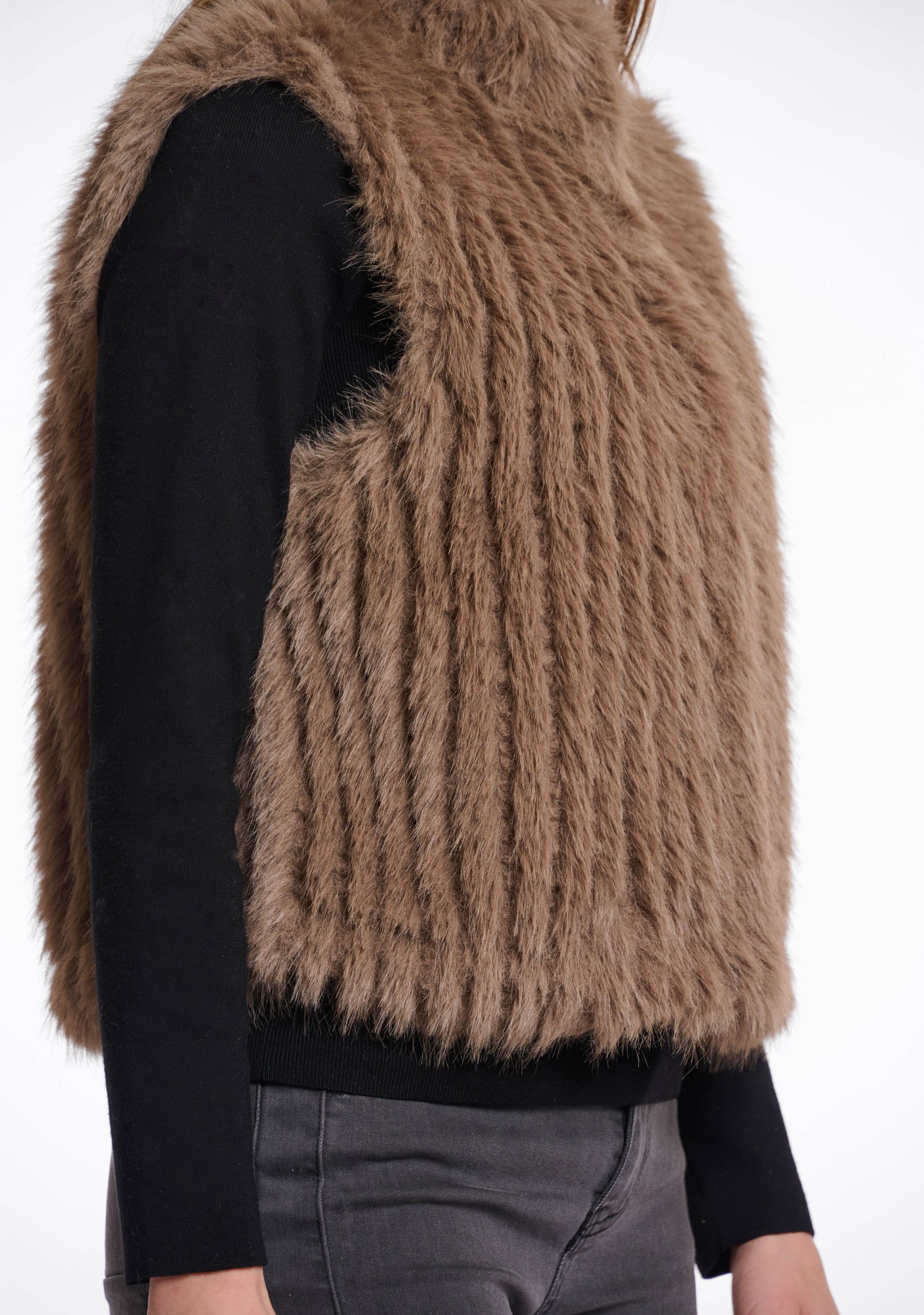 RINO EN PELLE GILET