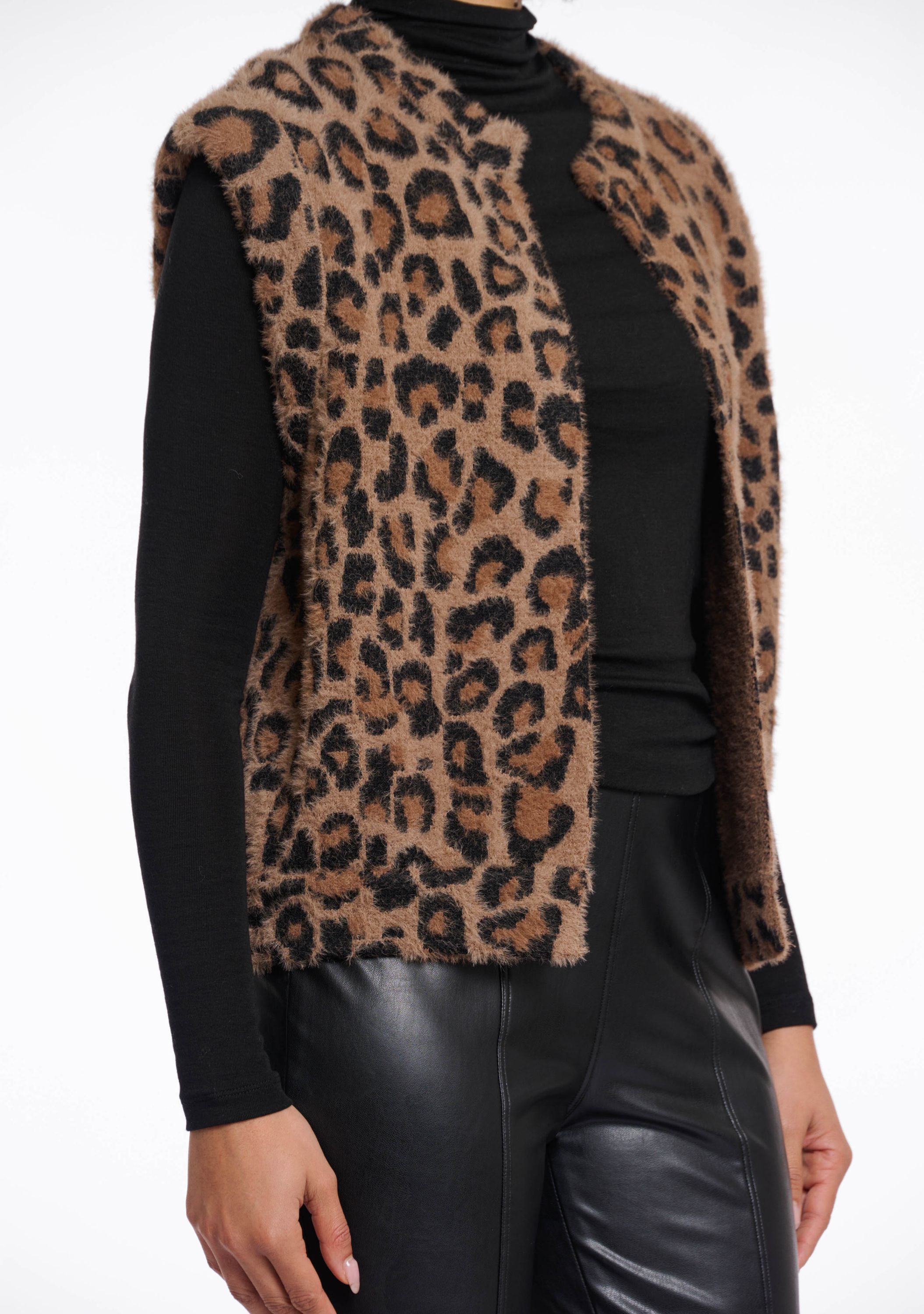 RINO EN PELLE GILET