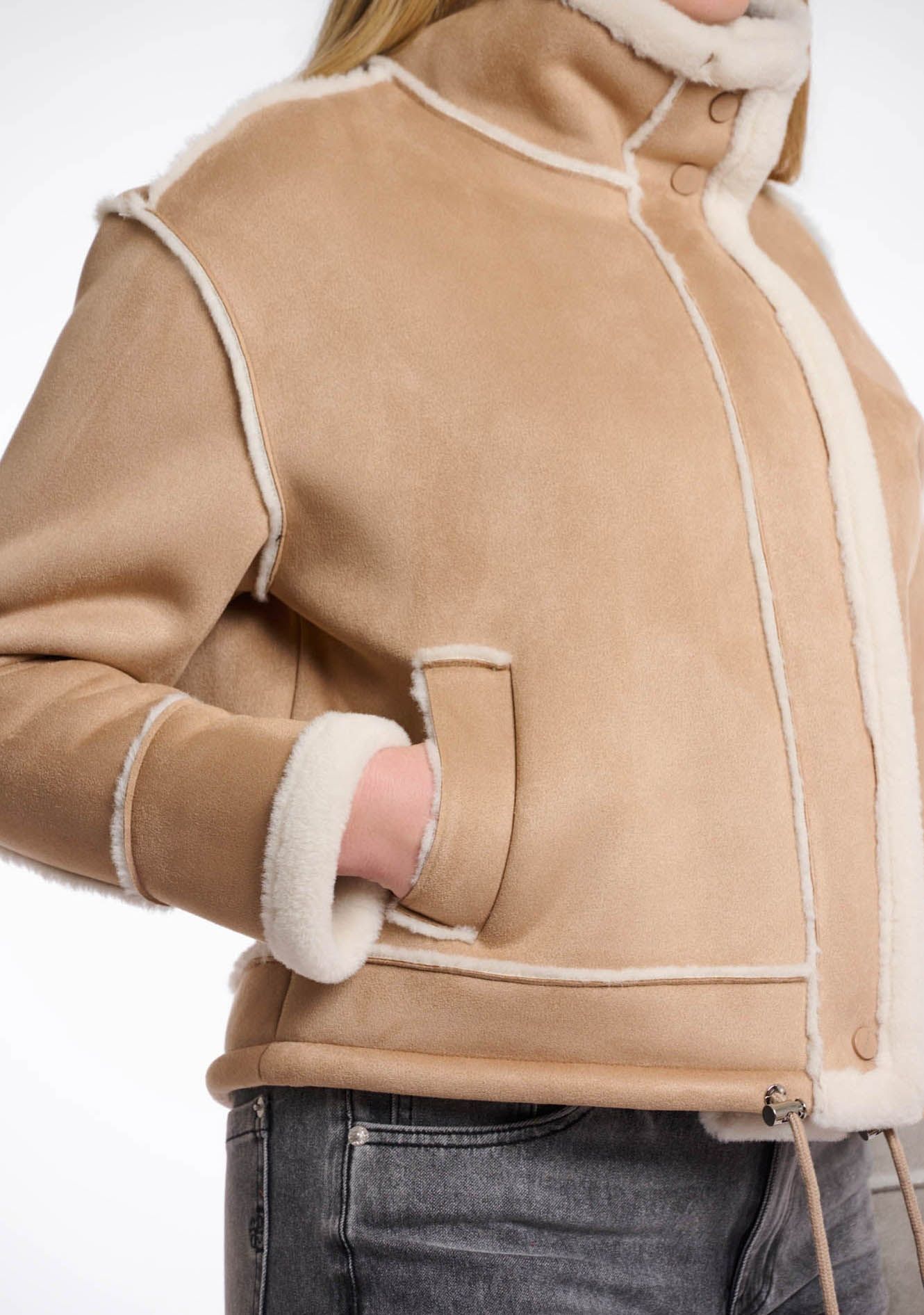 RINO EN PELLE LEER/SUEDE JACK