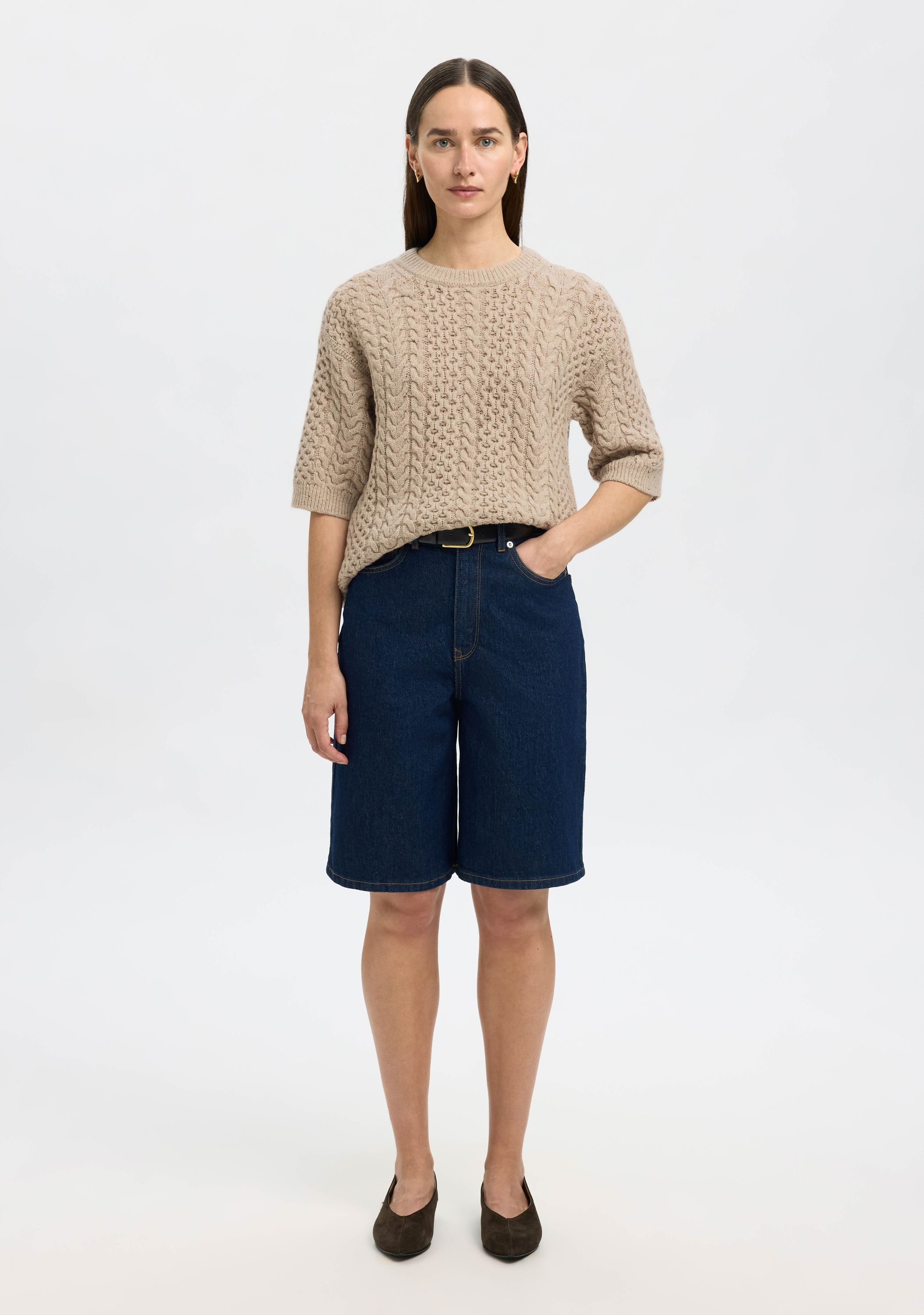 SELECTED FEMME TRUI KORTE MOUW