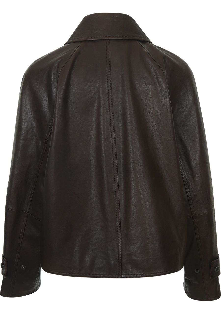 MAX MARA LEER/SUEDE JACK