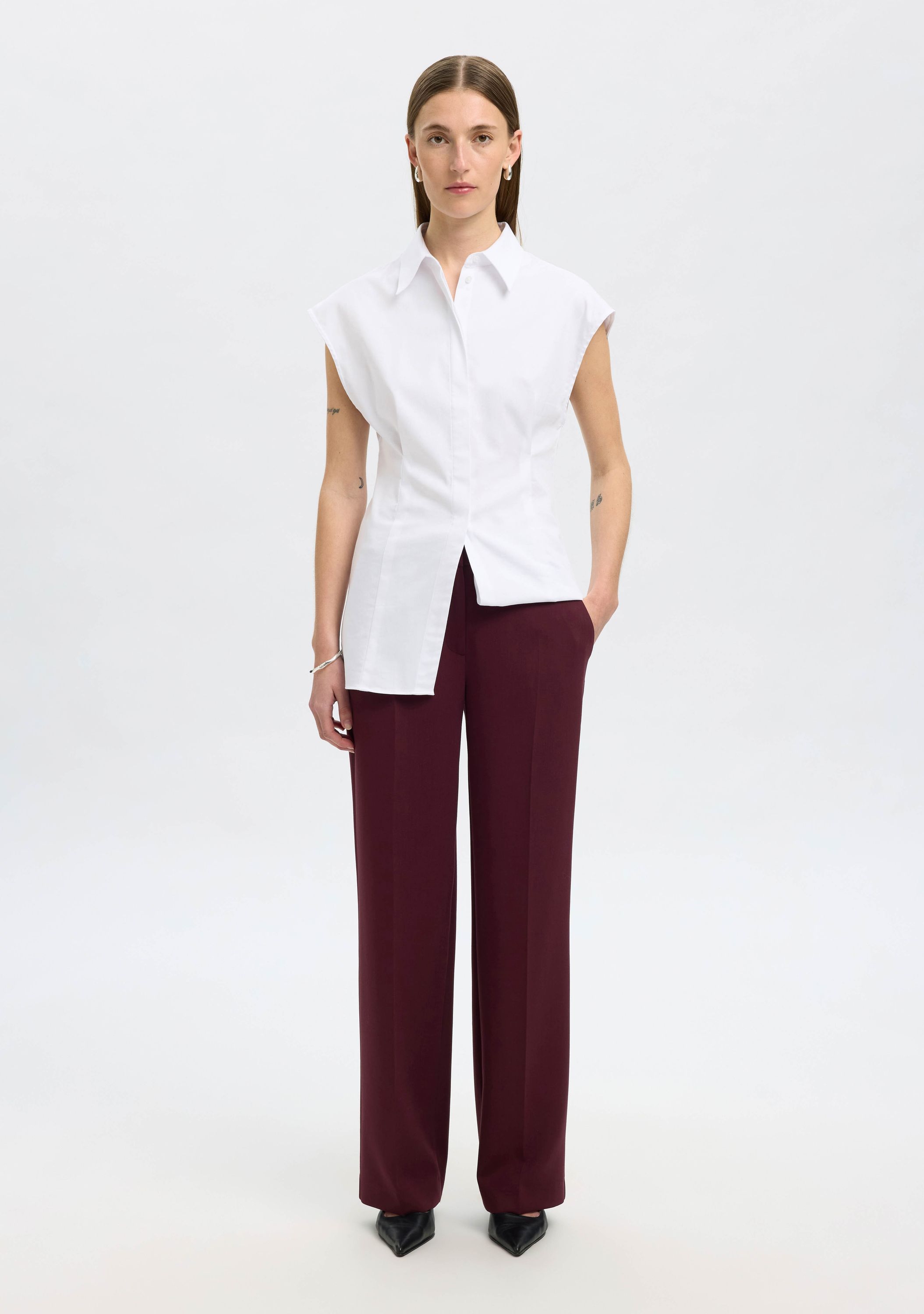 SELECTED FEMME WIJDE PANTALON