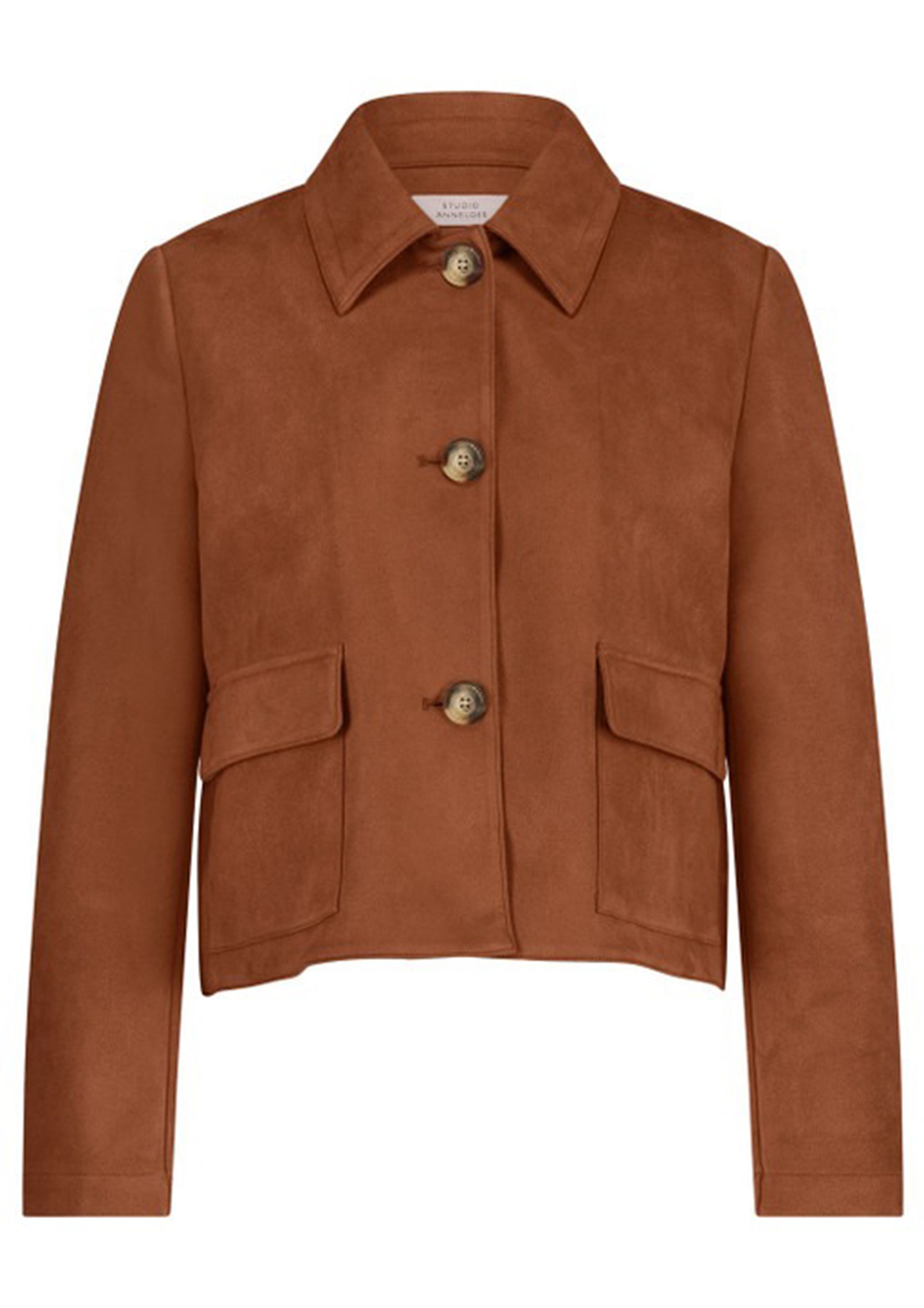 STUDIO ANNELOES LEER/SUEDE JACK