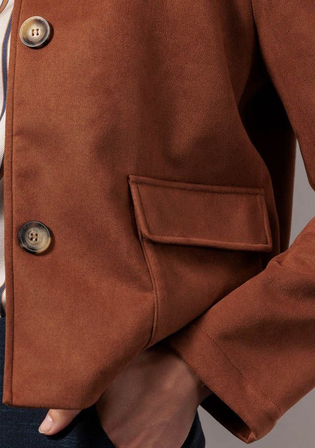 STUDIO ANNELOES LEER/SUEDE JACK
