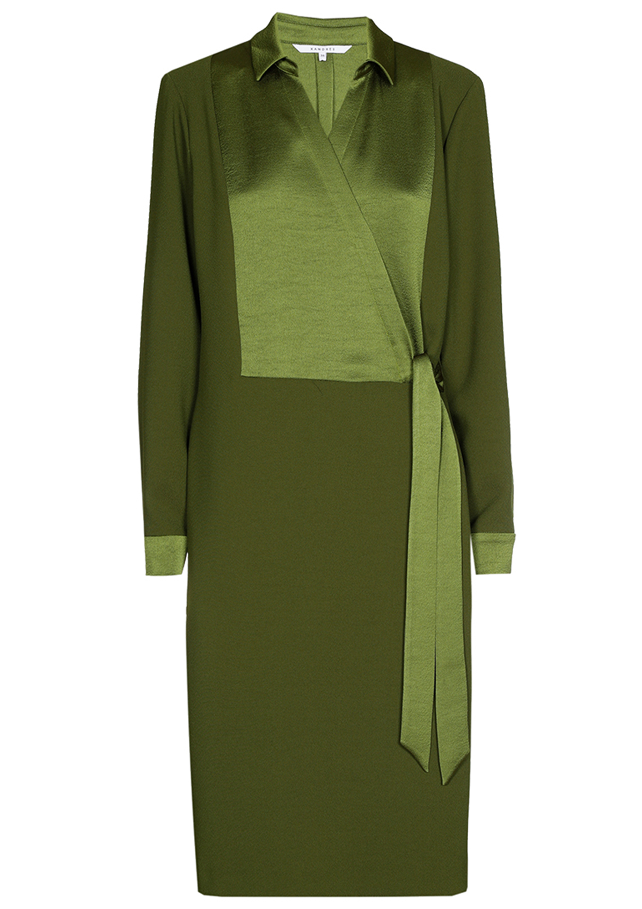 marisol Linen canvas shirt dress, yellow | 