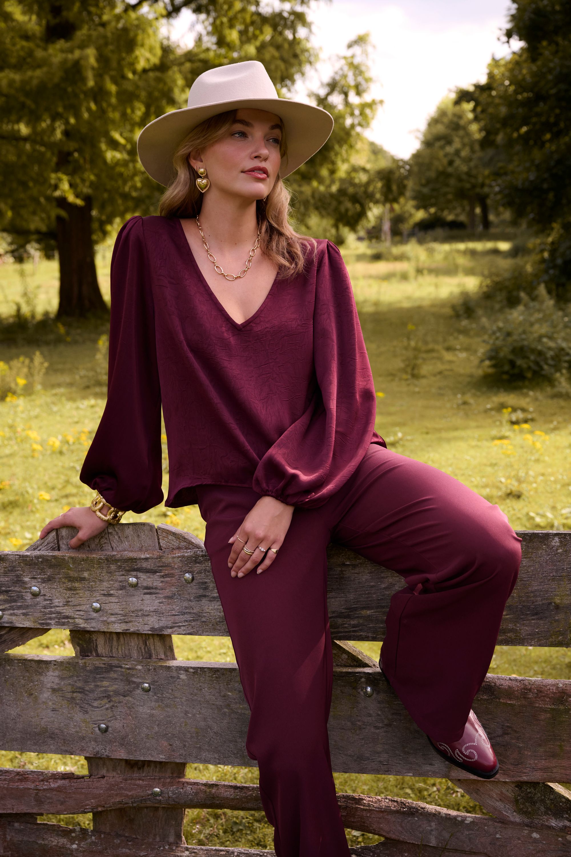YDENCE WIJDE PANTALON