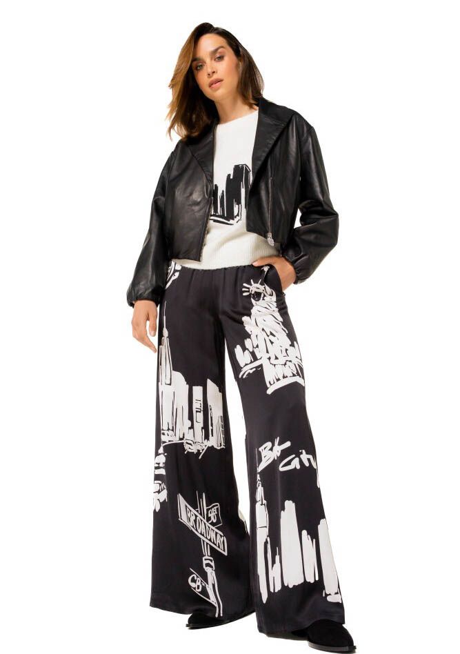 CAROLINE BISS LEER/SUEDE JACK