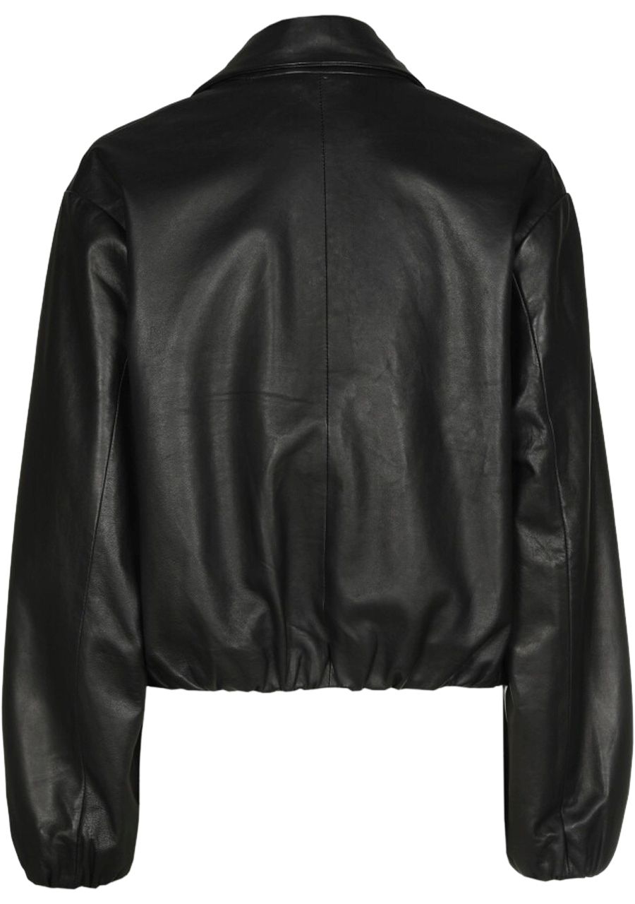 CAROLINE BISS LEER/SUEDE JACK