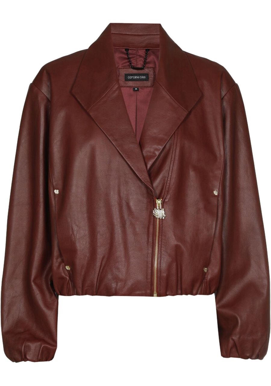 CAROLINE BISS LEER/SUEDE JACK