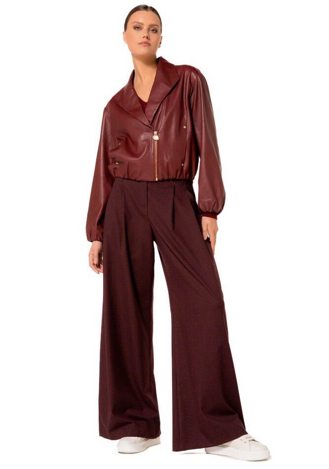 CAROLINE BISS LEER/SUEDE JACK
