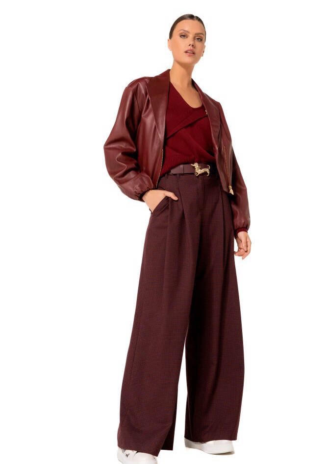 CAROLINE BISS LEER/SUEDE JACK