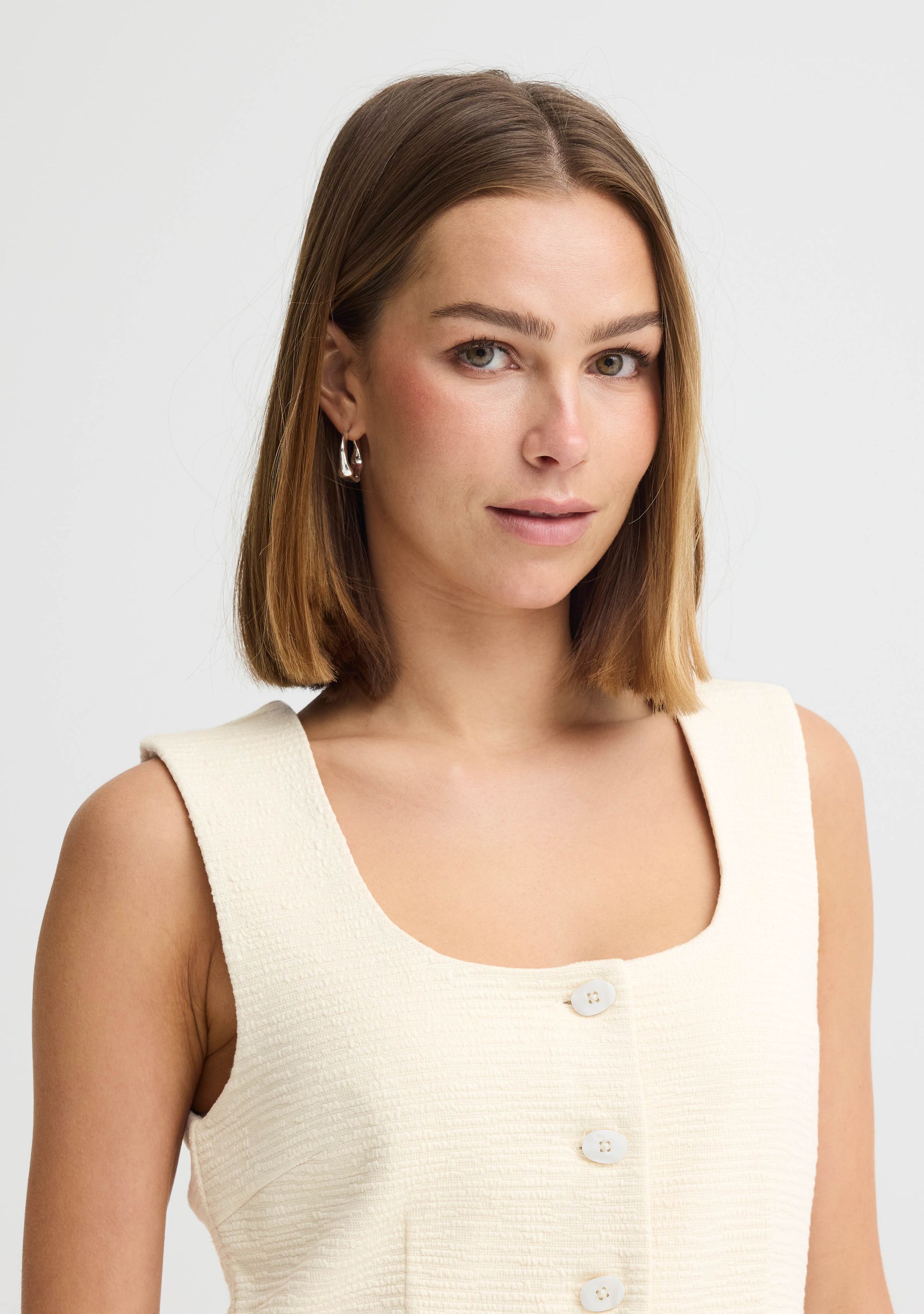 ICHI - GILET - Beige