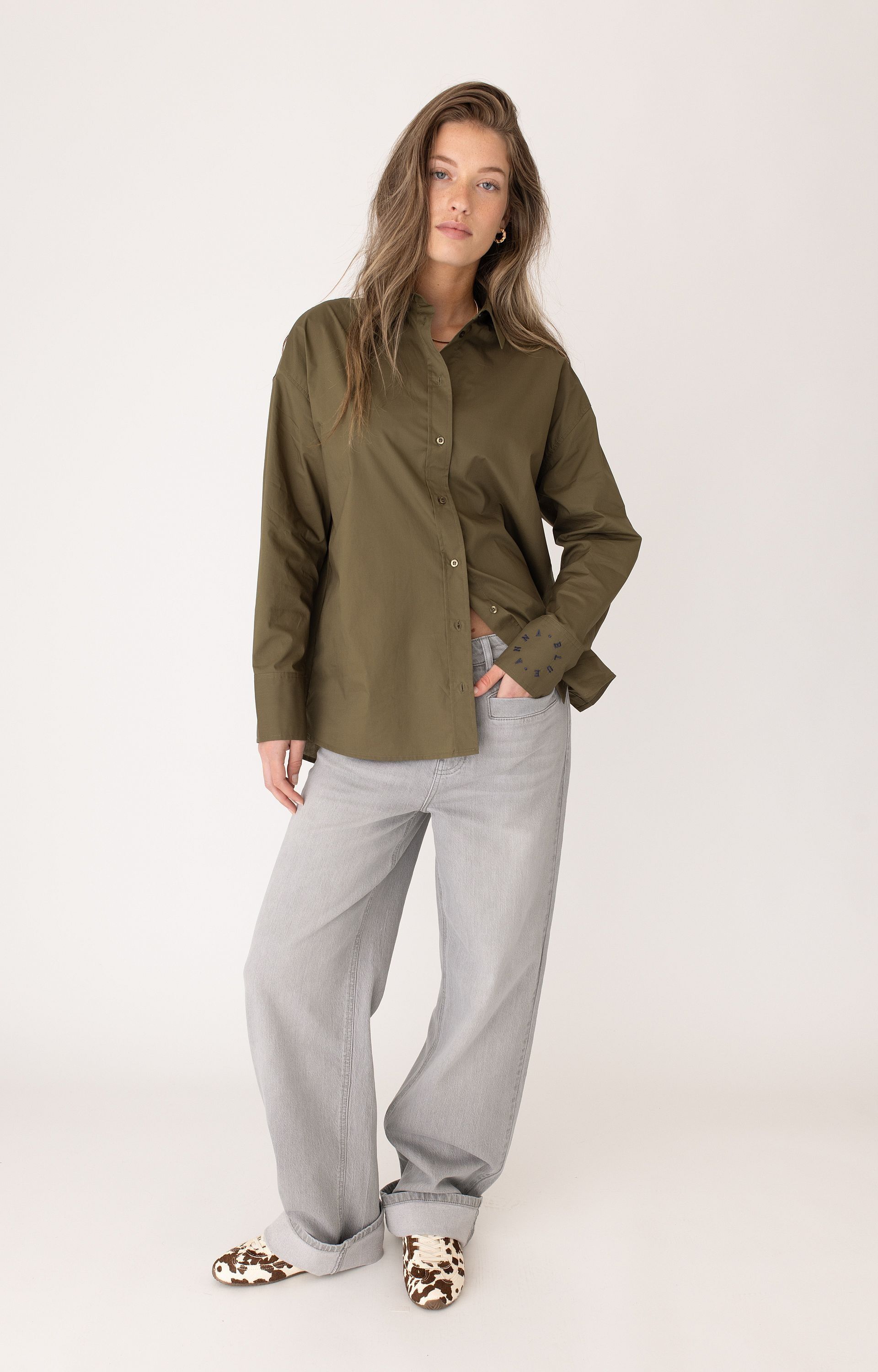 ANNA BLUE BLOUSE
