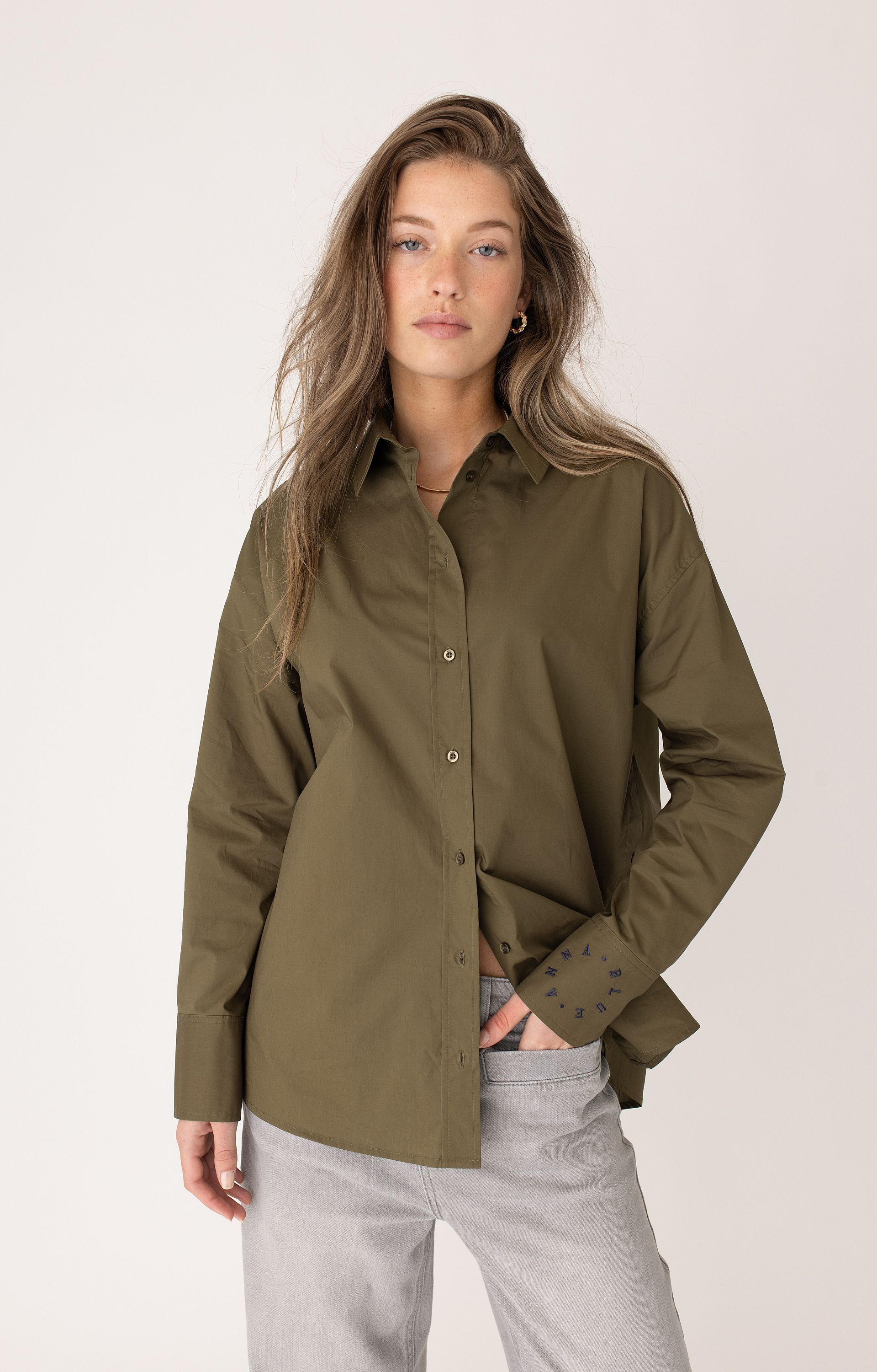 ANNA BLUE BLOUSE