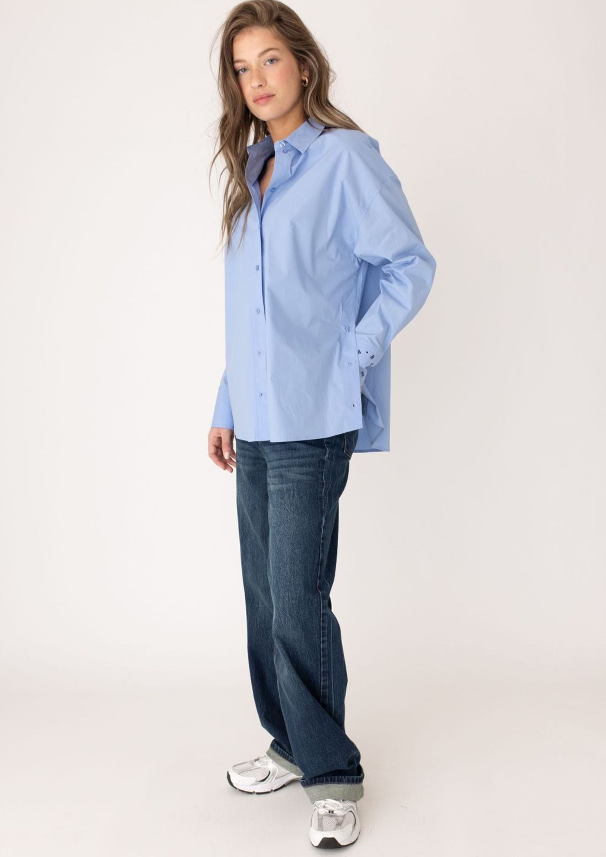 ANNA BLUE BLOUSE