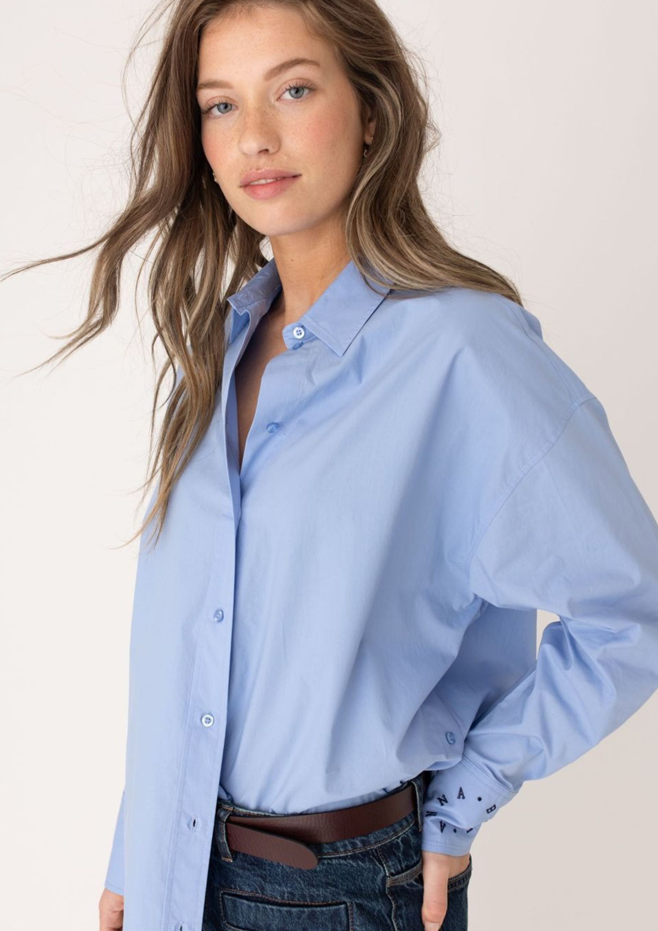ANNA BLUE BLOUSE