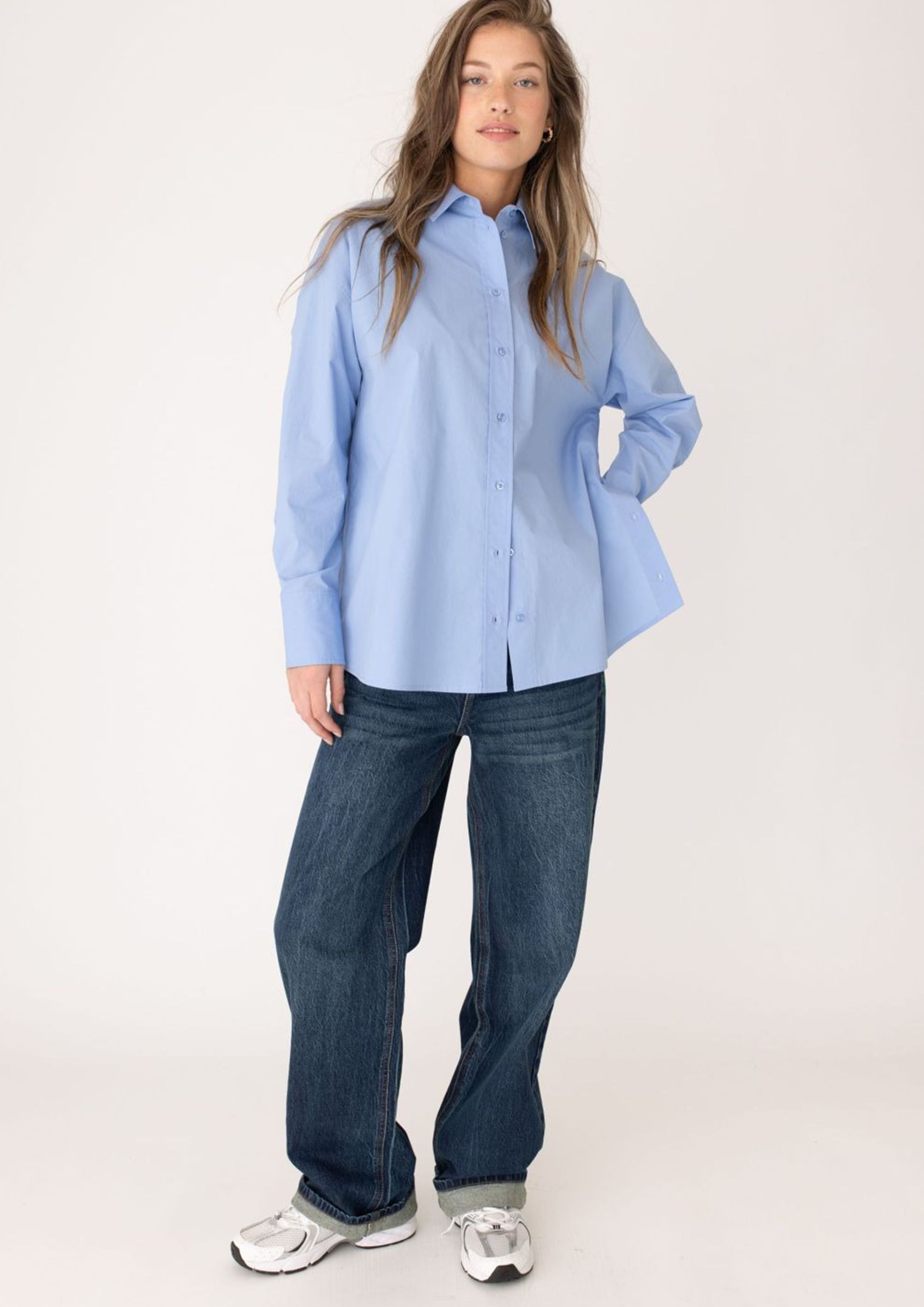 ANNA BLUE BLOUSE