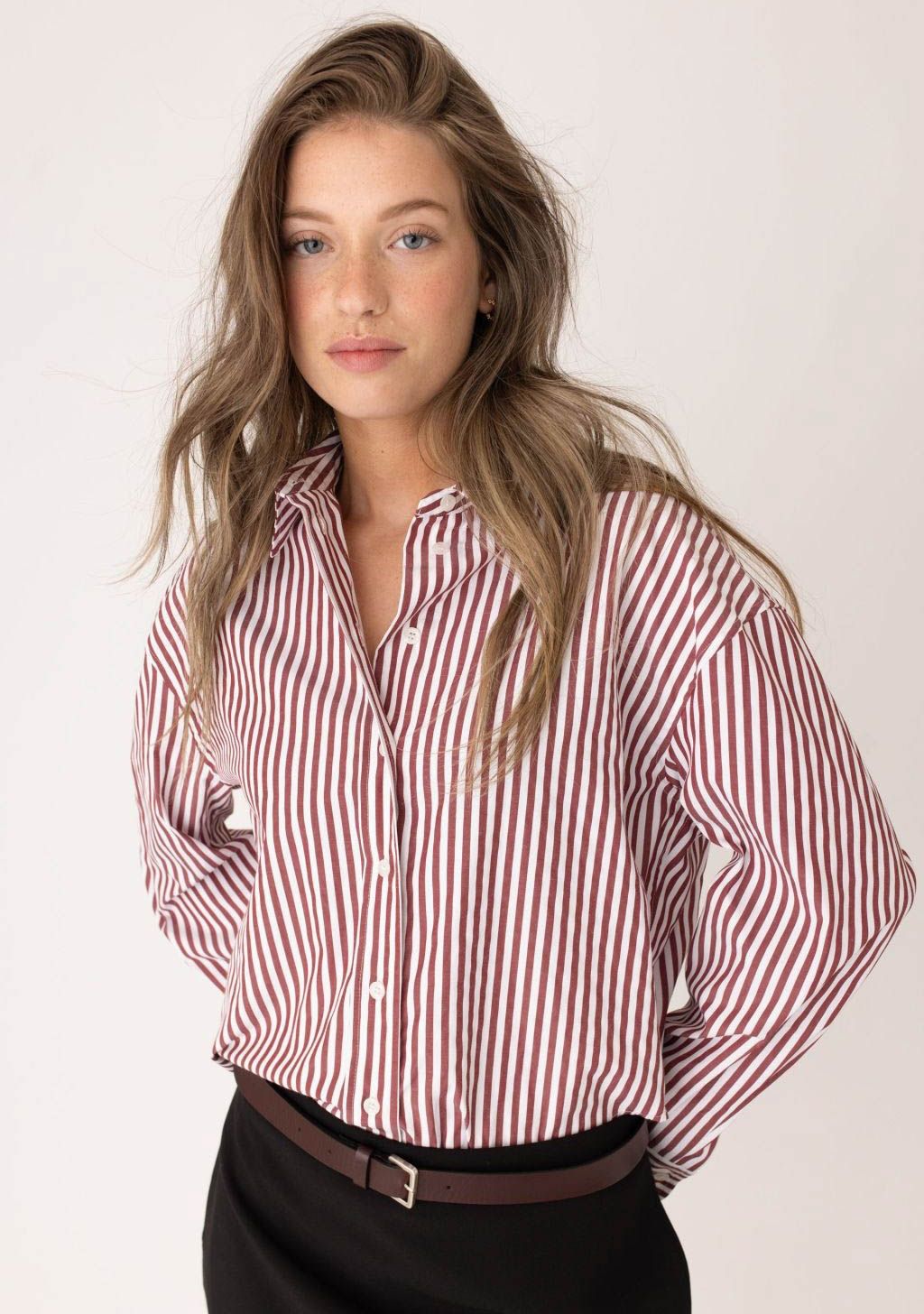 ANNA BLUE BLOUSE