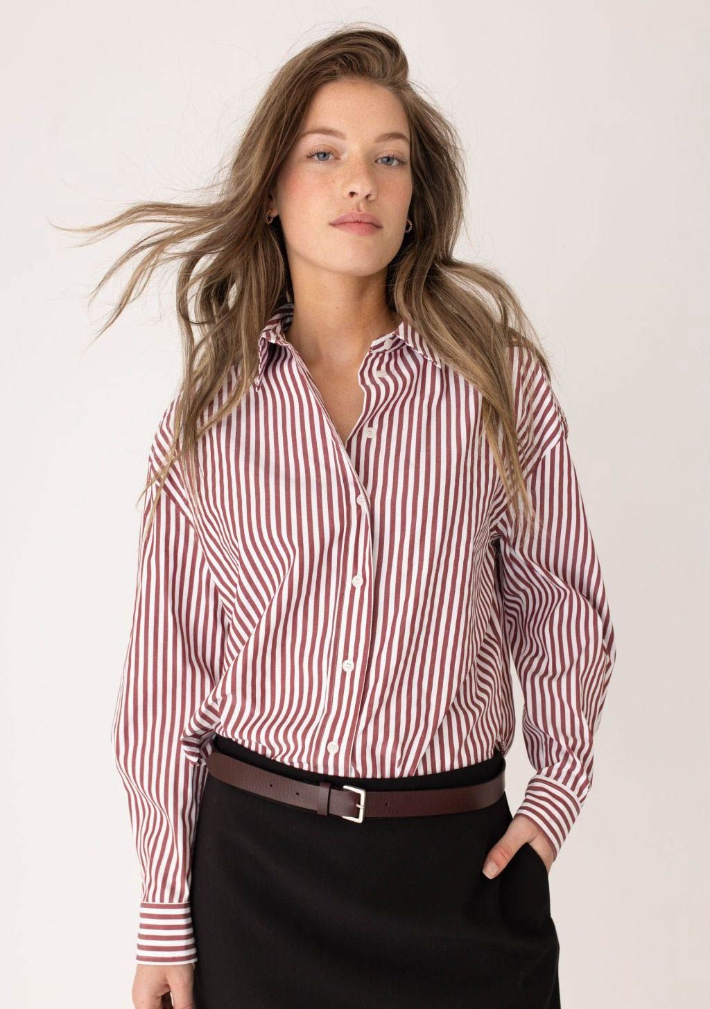 ANNA BLUE BLOUSE