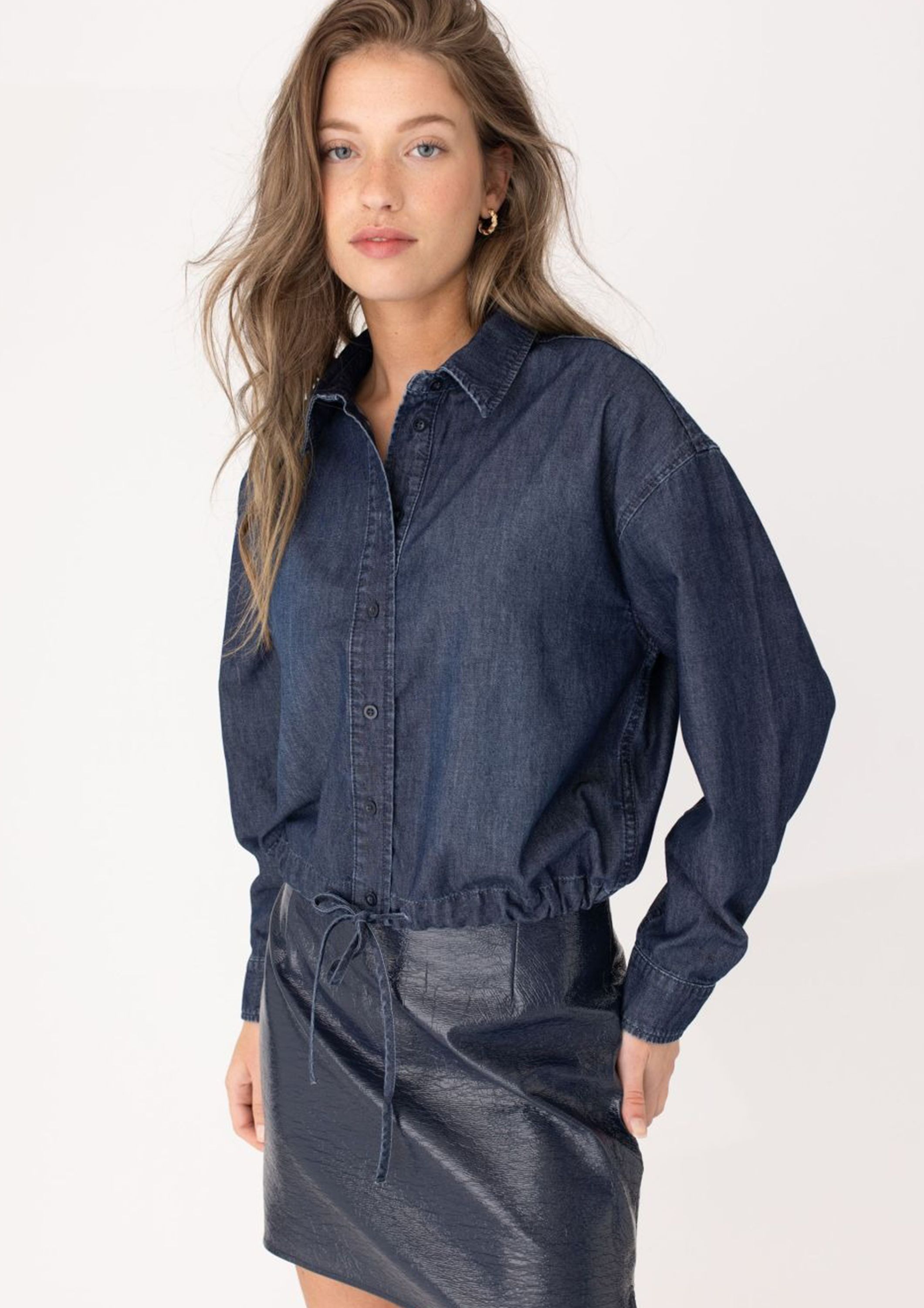 ANNA BLUE BLOUSE