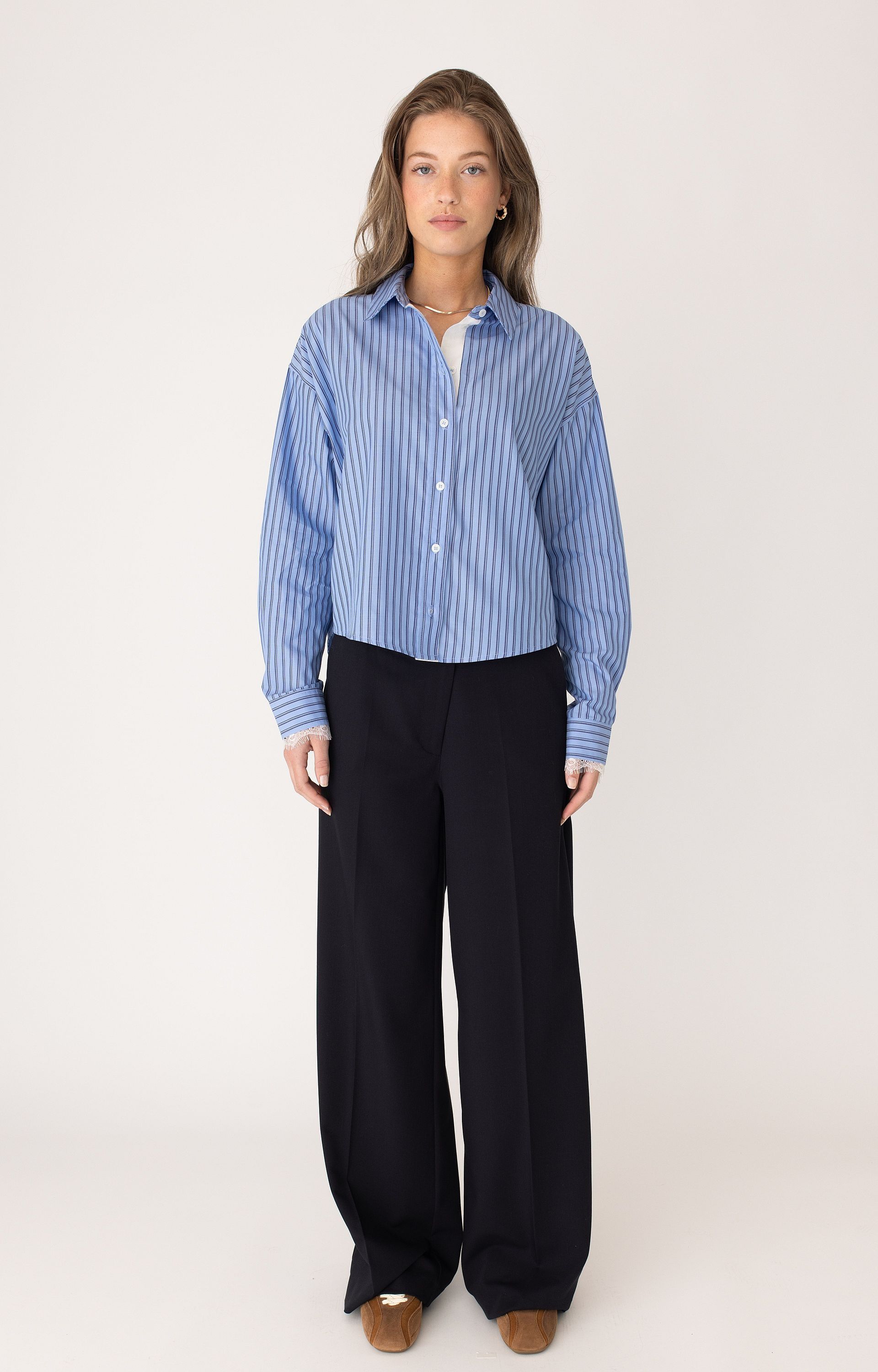ANNA BLUE BLOUSE